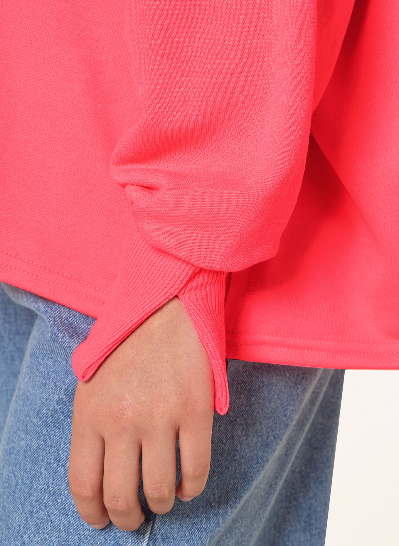 miss goodlife Sweatshirt mit Schmucksteinen: NEONPINK / NEONGELB / HELLGRAU