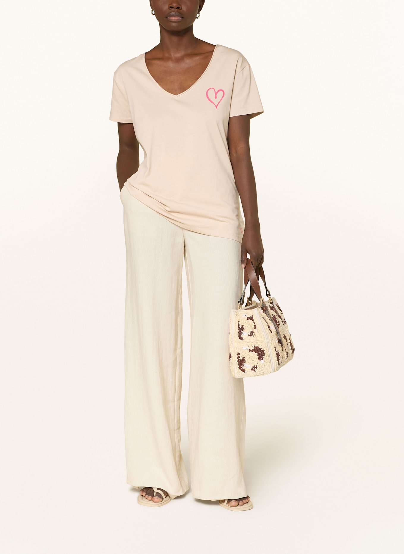 miss goodlife T-shirt: BEŻOWY