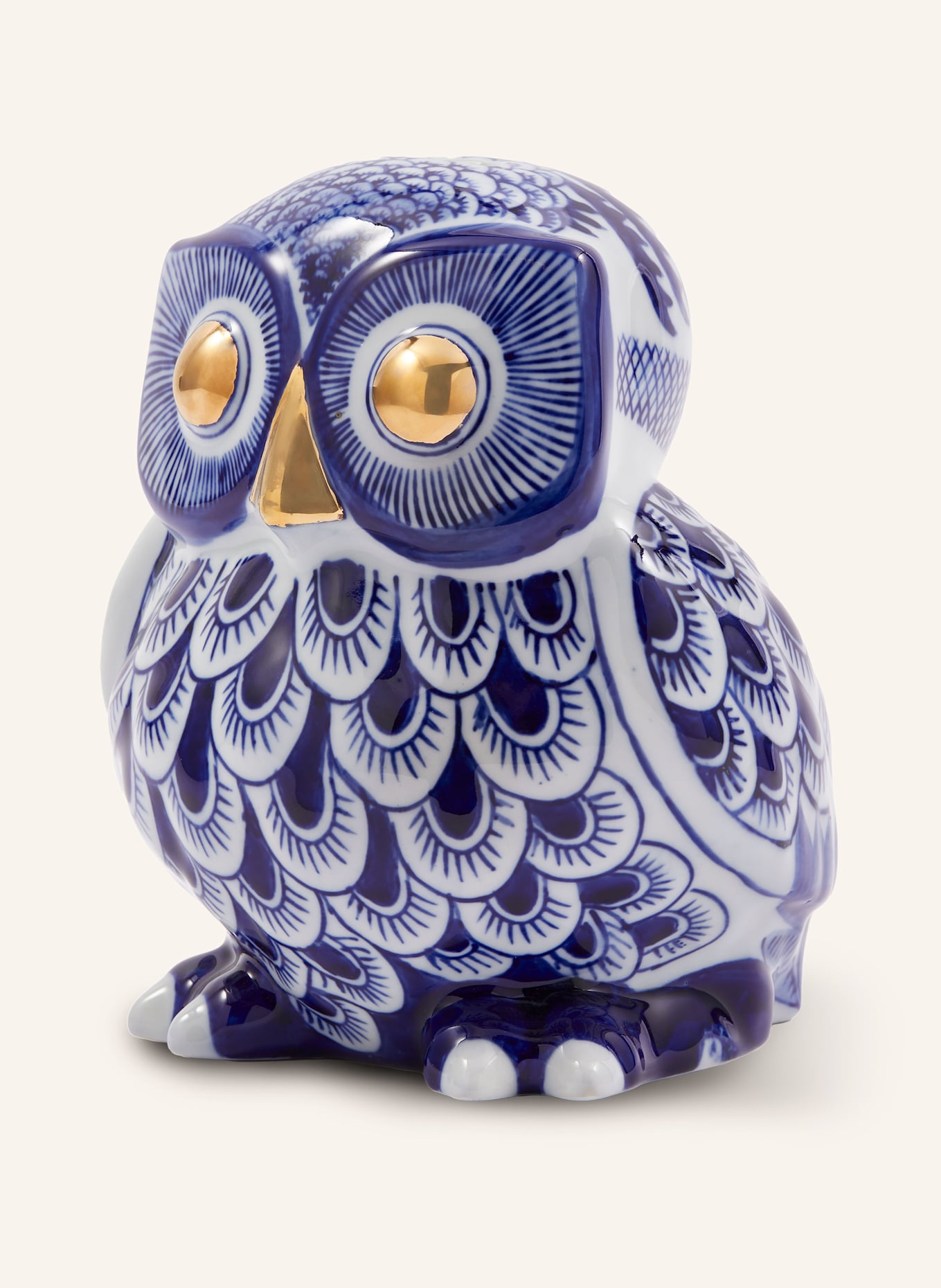 POLSPOTTEN Sparschwein OWL: BLAU / WEISS / GOLD