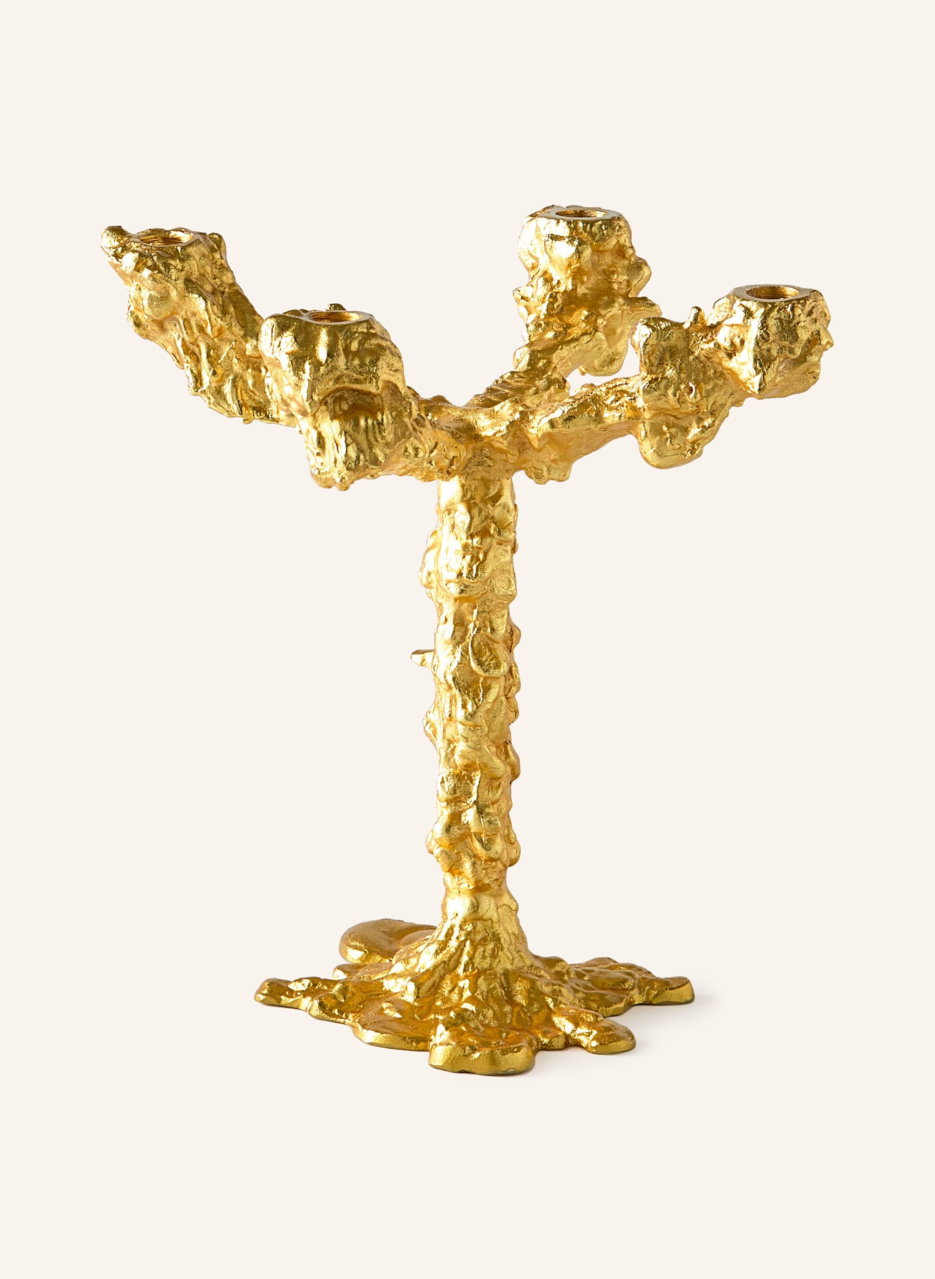 POLSPOTTEN Kerzenhalter DRIP: GOLD