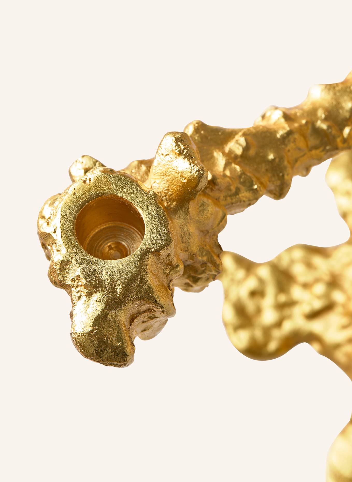 POLSPOTTEN Kerzenhalter DRIP: GOLD