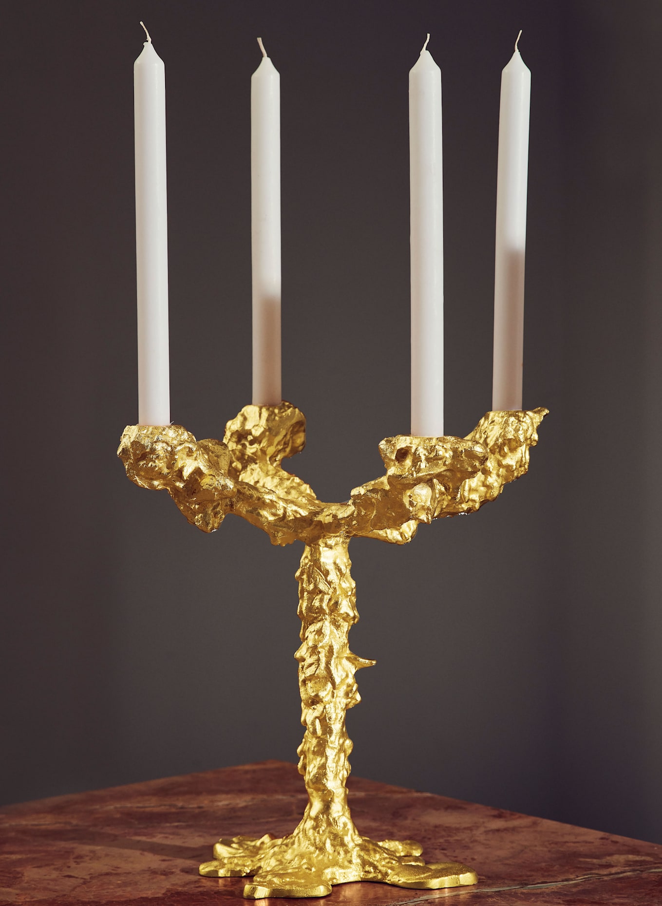 POLSPOTTEN Kerzenhalter DRIP: GOLD