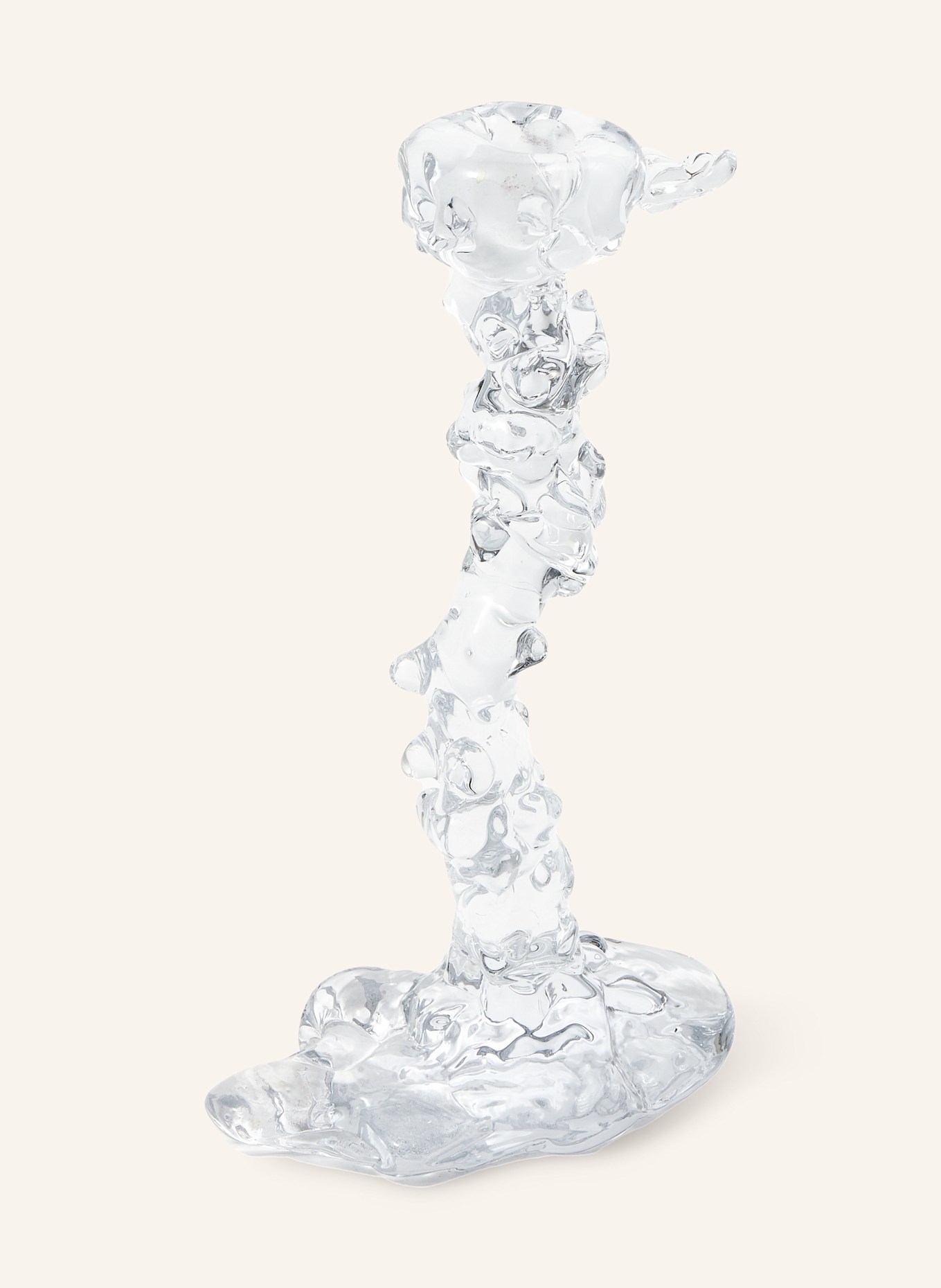 POLSPOTTEN Candleholder DRIP L: WHITE