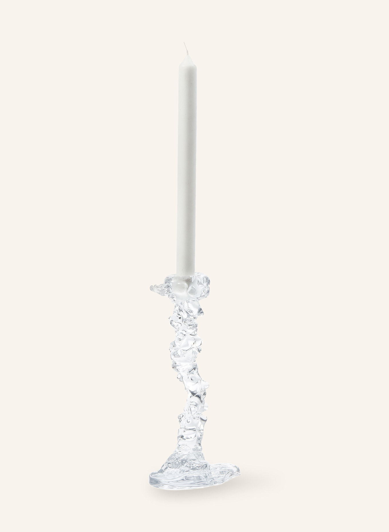 POLSPOTTEN Candleholder DRIP L: WHITE