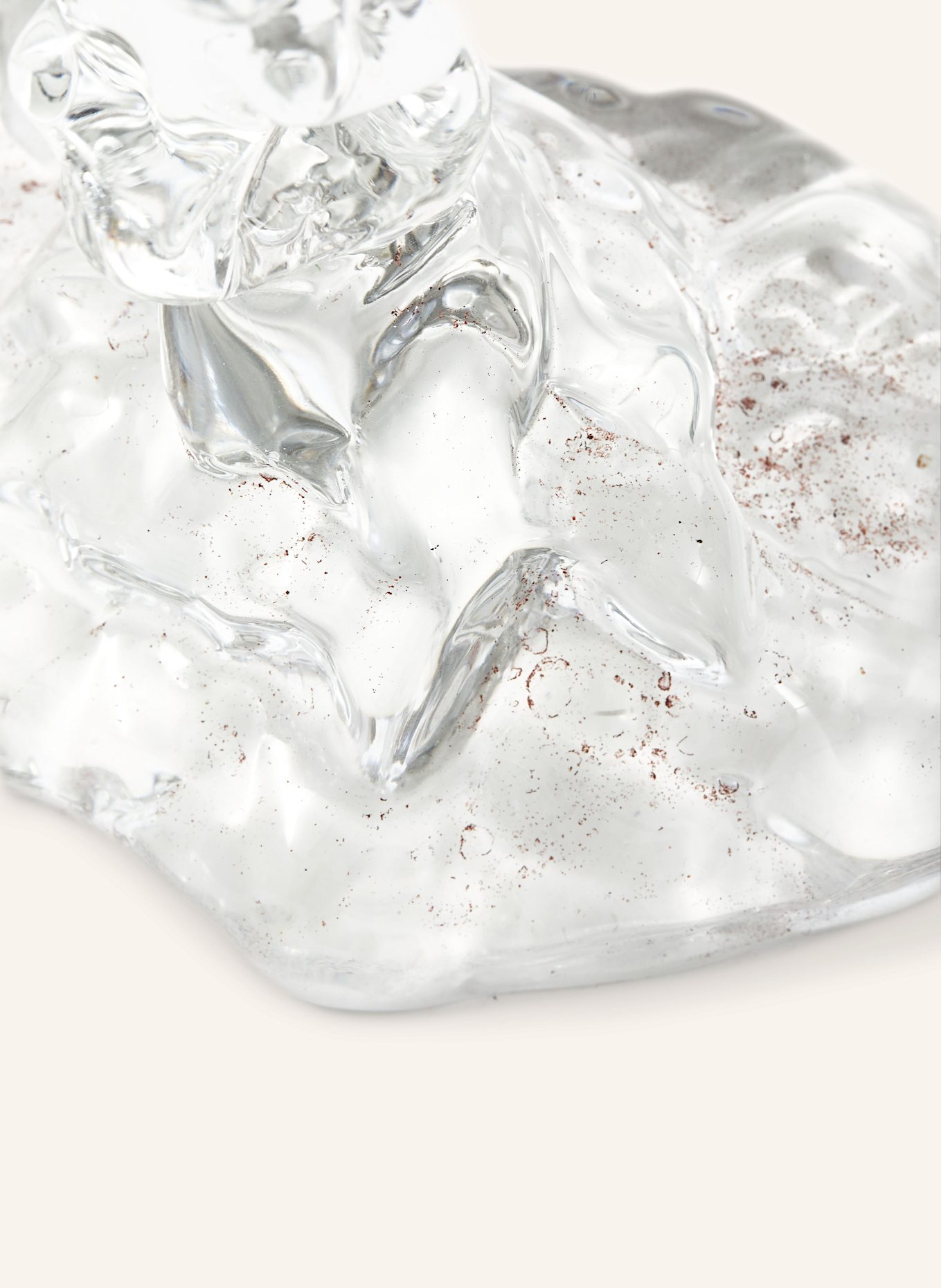 POLSPOTTEN Candleholder DRIP S: GLASS