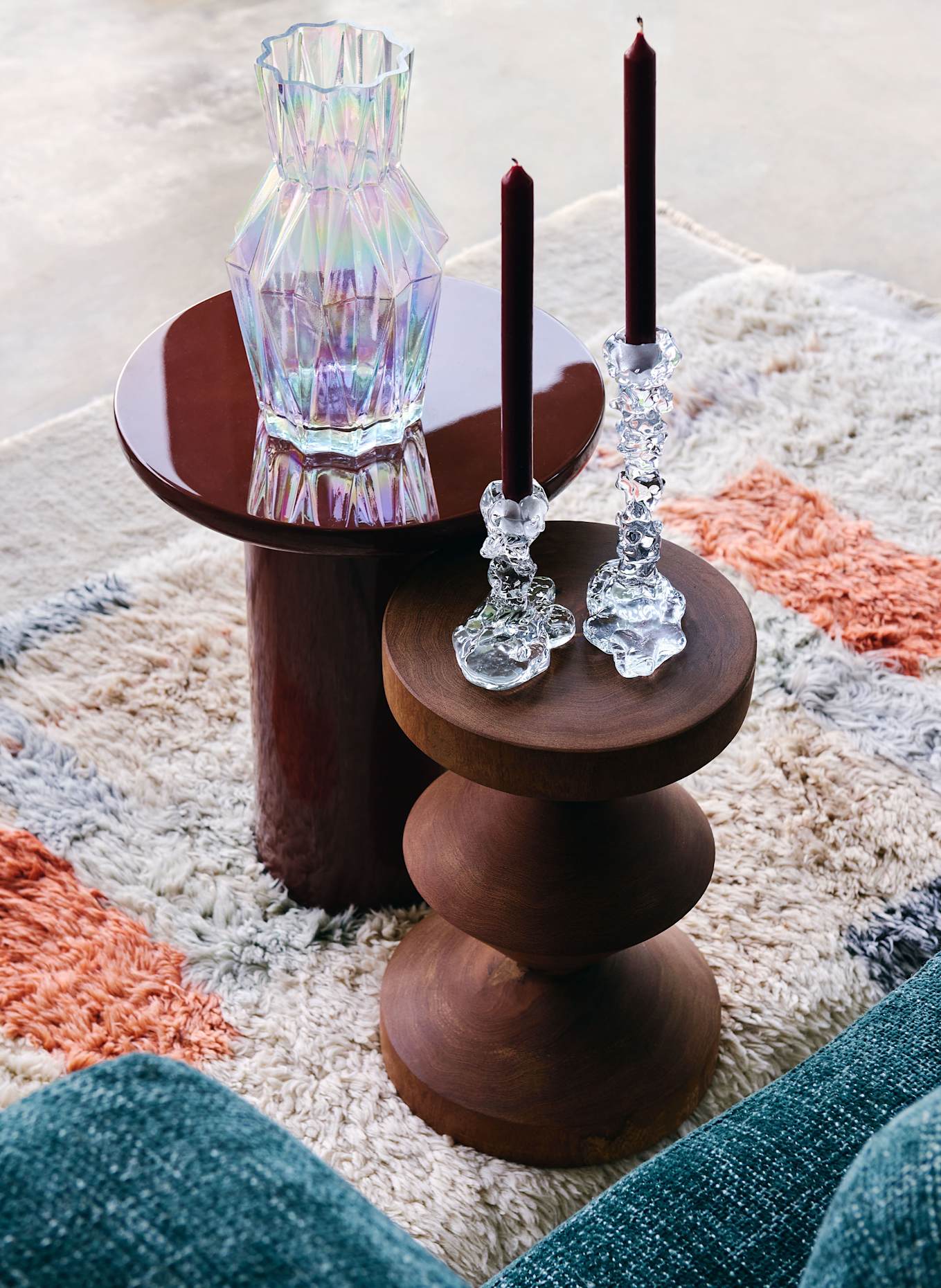 POLSPOTTEN Candleholder DRIP S: GLASS