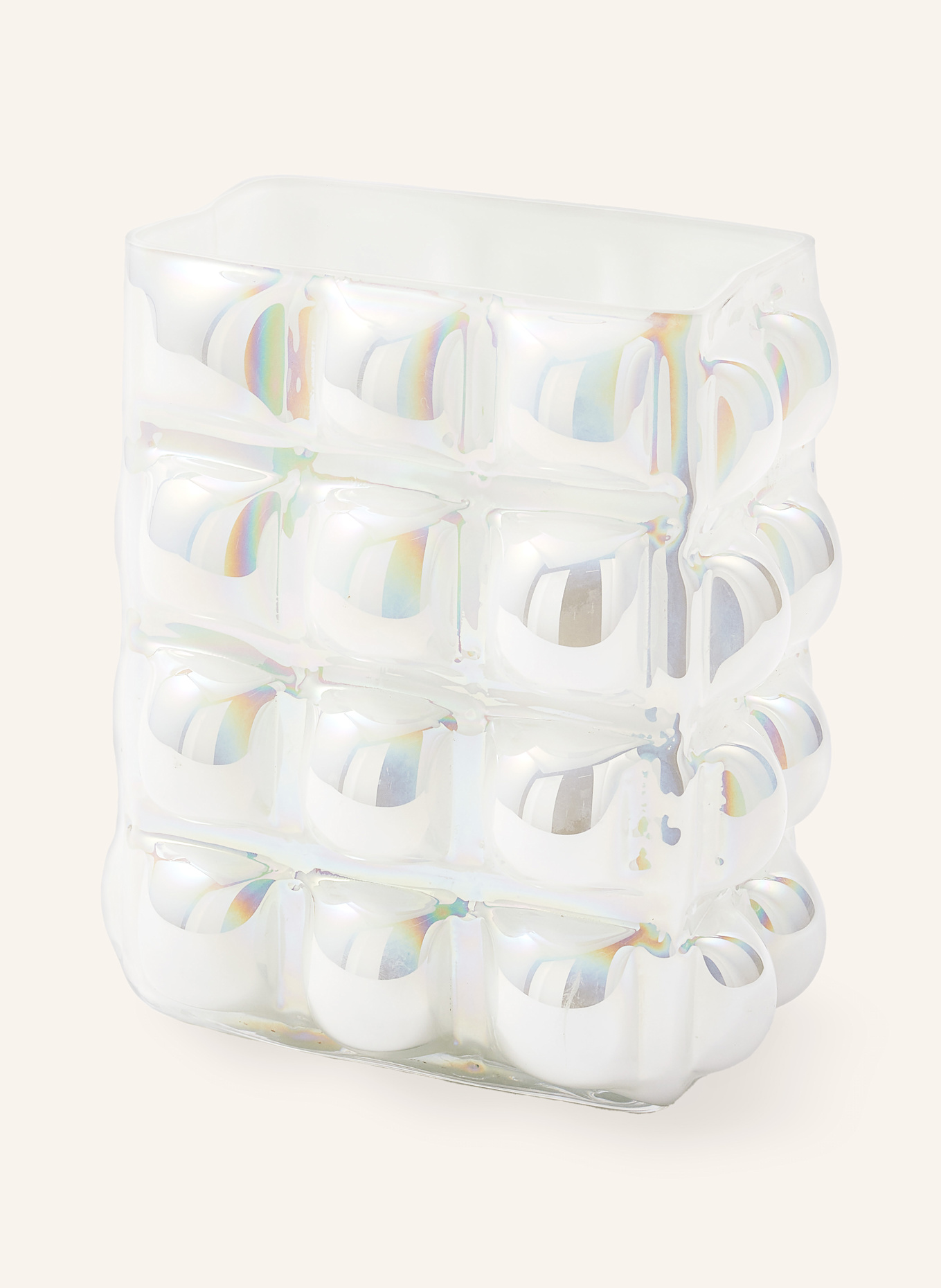 POLSPOTTEN Vase BUBBLE LARGE: WEISS / GOLD