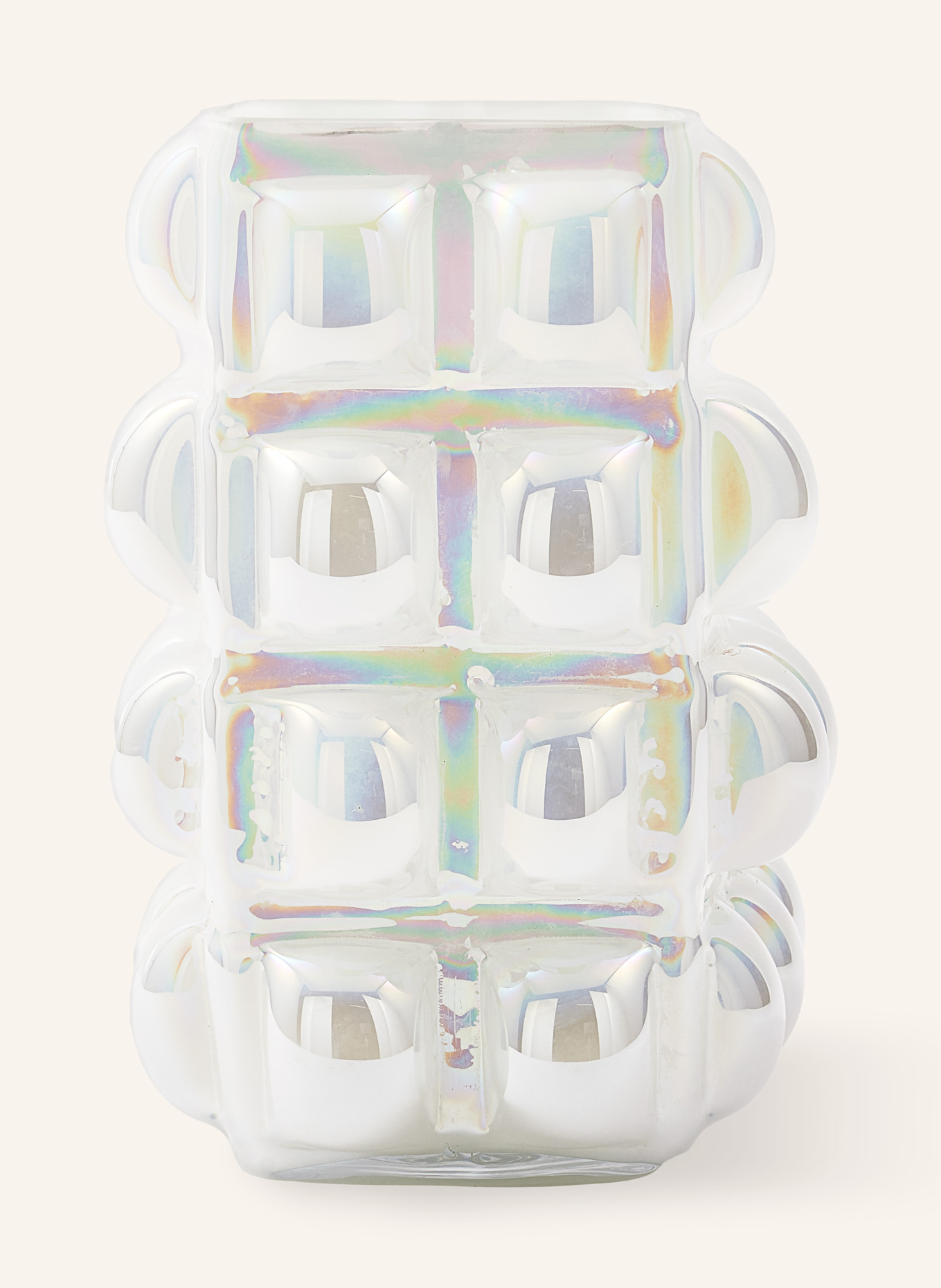 POLSPOTTEN Vase BUBBLE LARGE: WEISS / GOLD