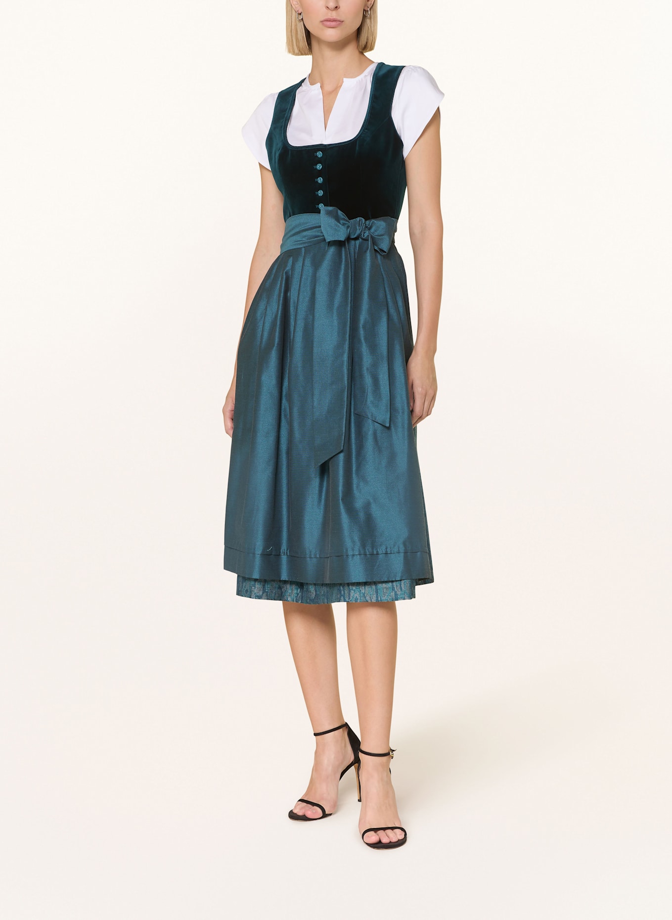 Heimatglück Tracht Dirndl: PETROL