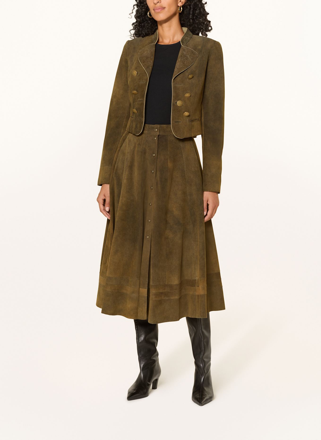 MEINDL Lederrock DAISY: DUNKELBRAUN