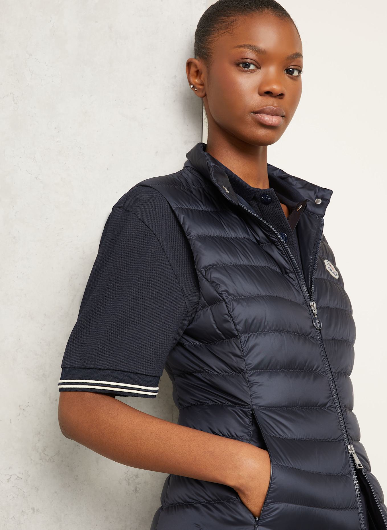 MONCLER Daunenweste IGENS: DUNKELBLAU