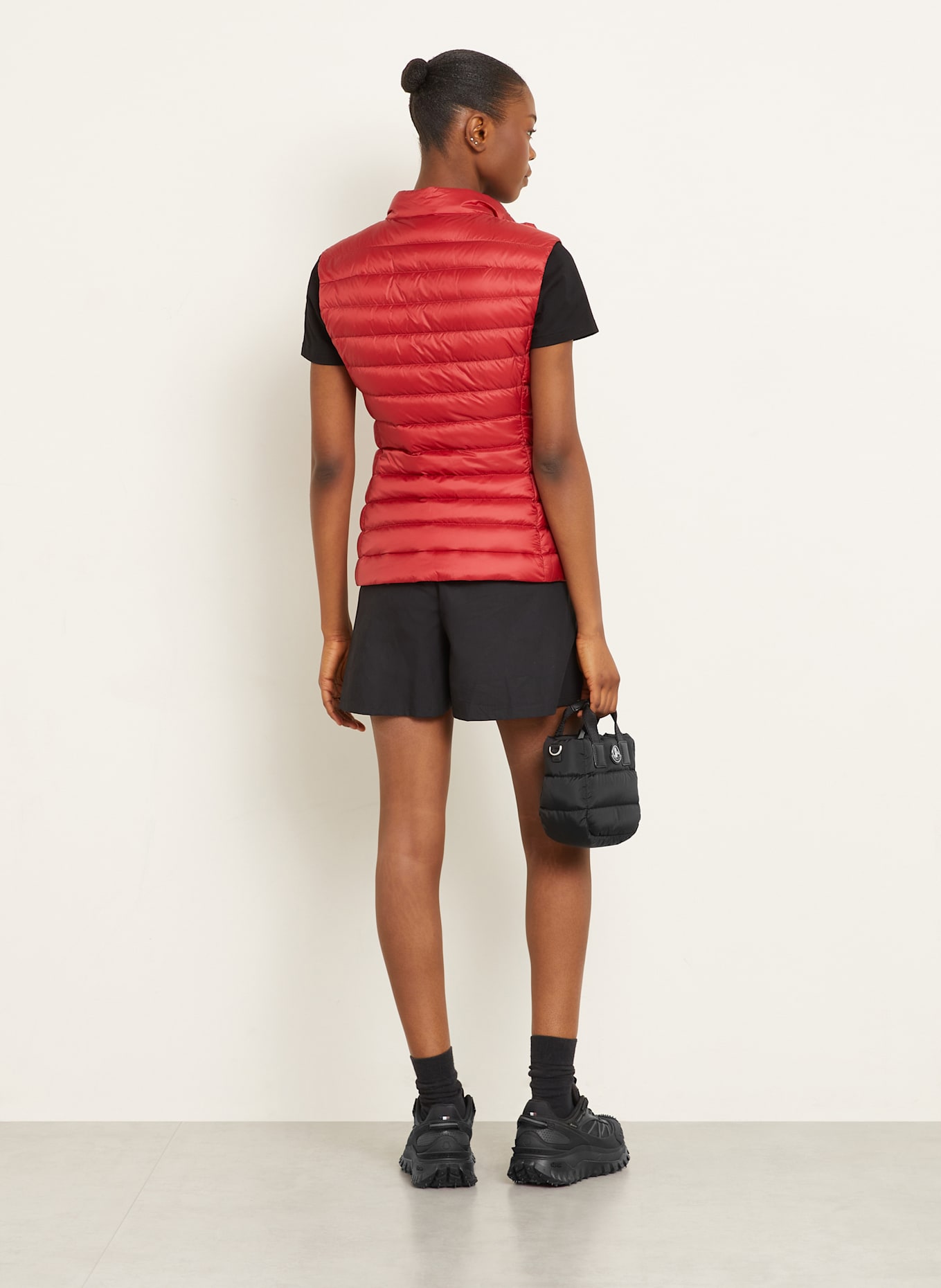 MONCLER Daunenweste IGENS: DUNKELROT