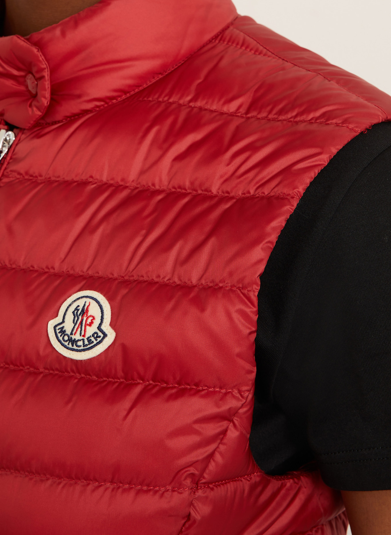 MONCLER Daunenweste IGENS: DUNKELROT
