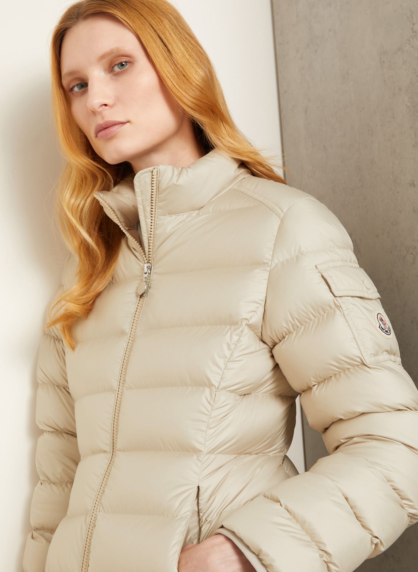 MONCLER Down coat IGESSE in cream