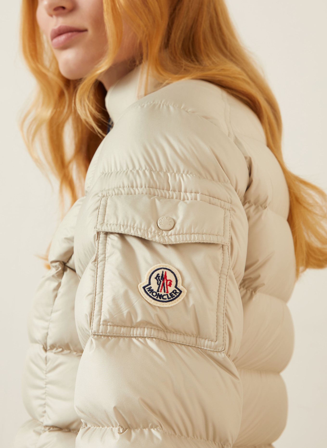 MONCLER Down coat IGESSE in cream