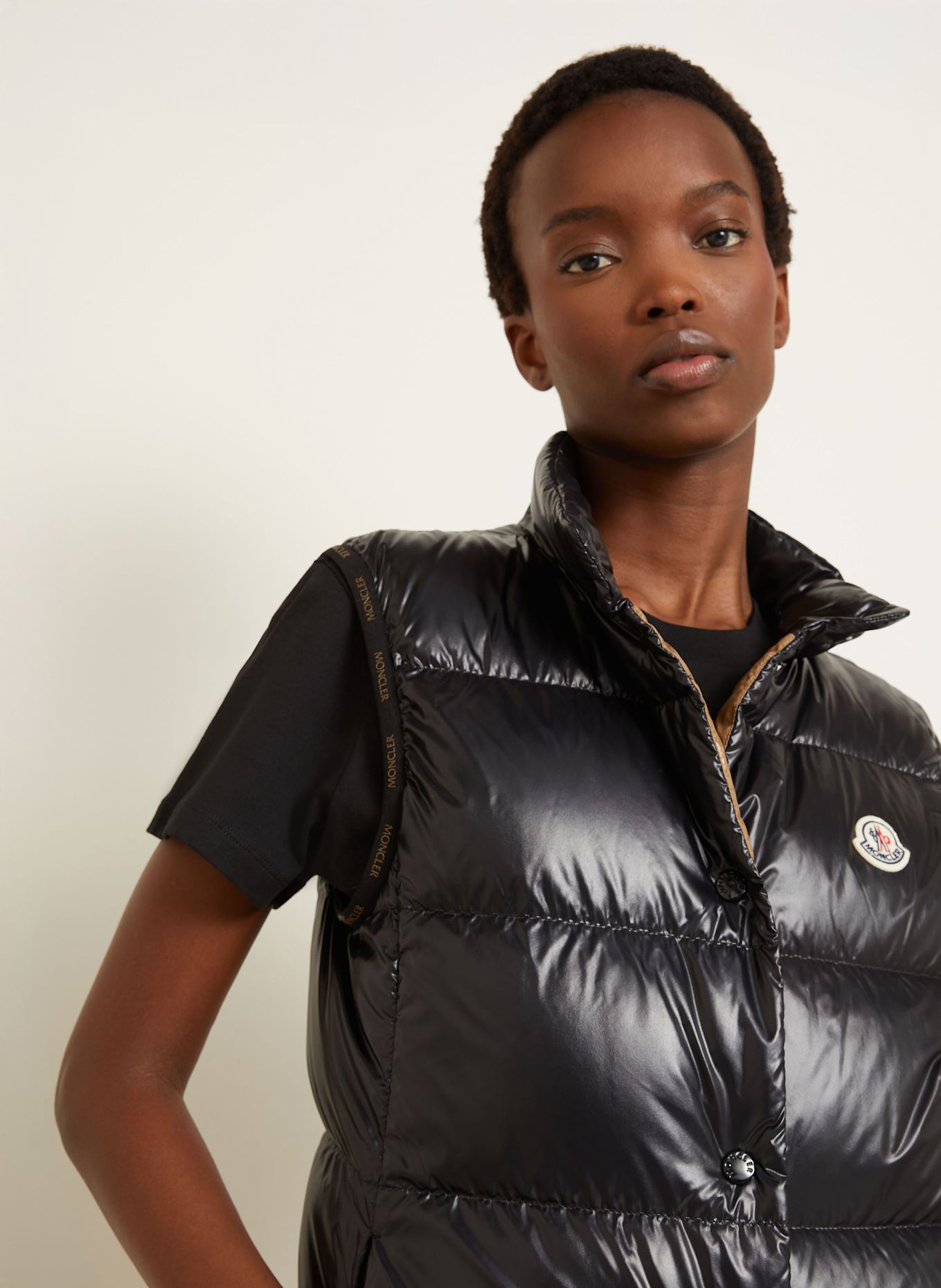 MONCLER Daunenweste BADIA: SCHWARZ