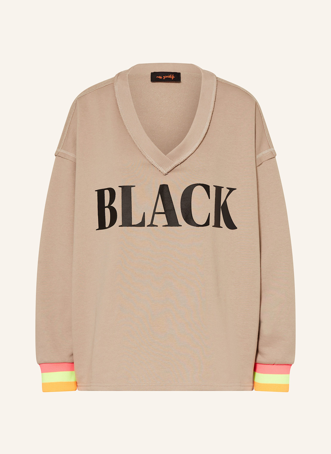 miss goodlife Sweat-shirt oversize: BEIGE