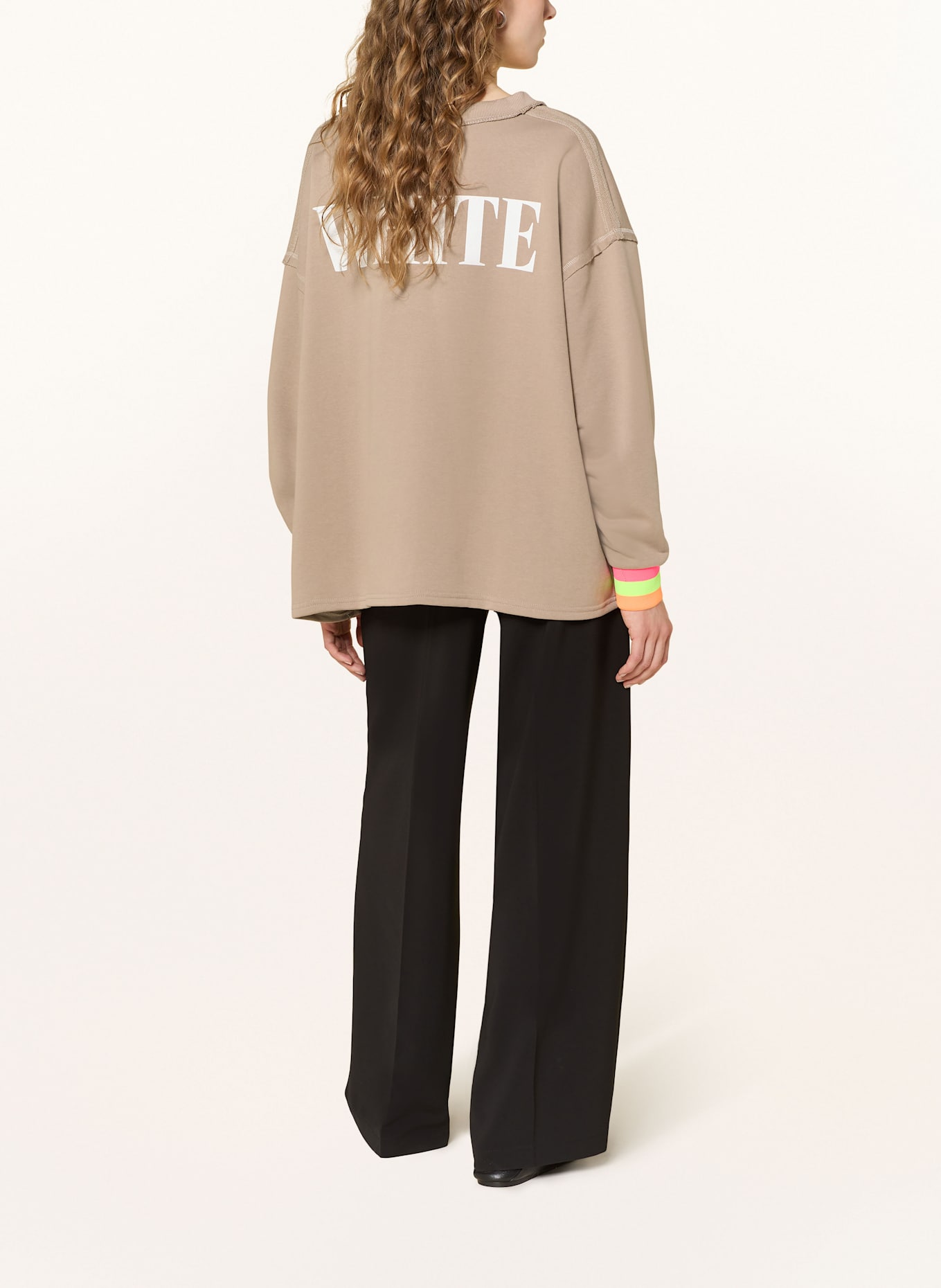 miss goodlife Sweat-shirt oversize: BEIGE