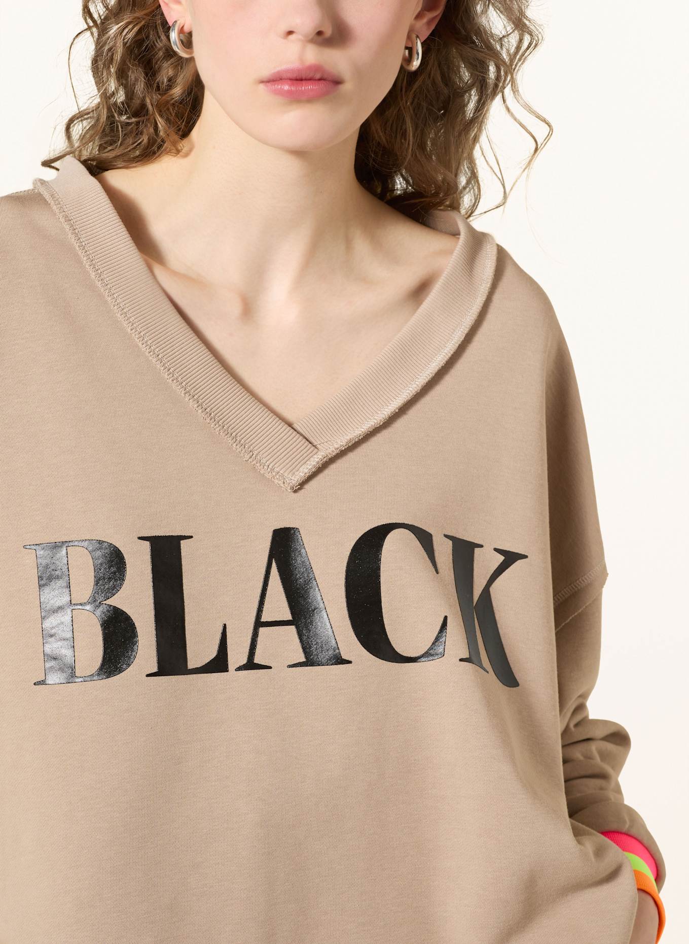 miss goodlife Sweat-shirt oversize: BEIGE