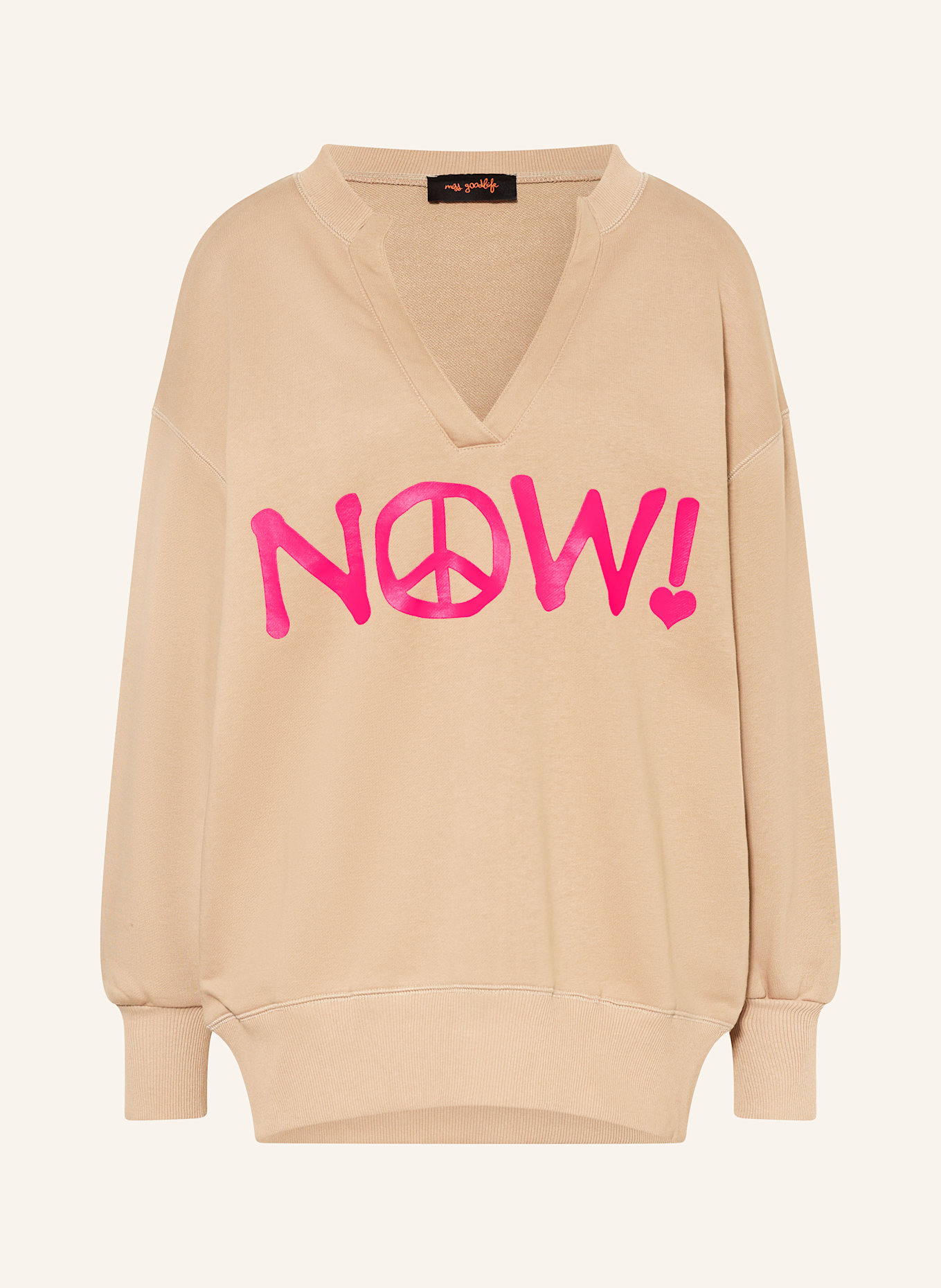 miss goodlife Sweatshirt: BEIGE