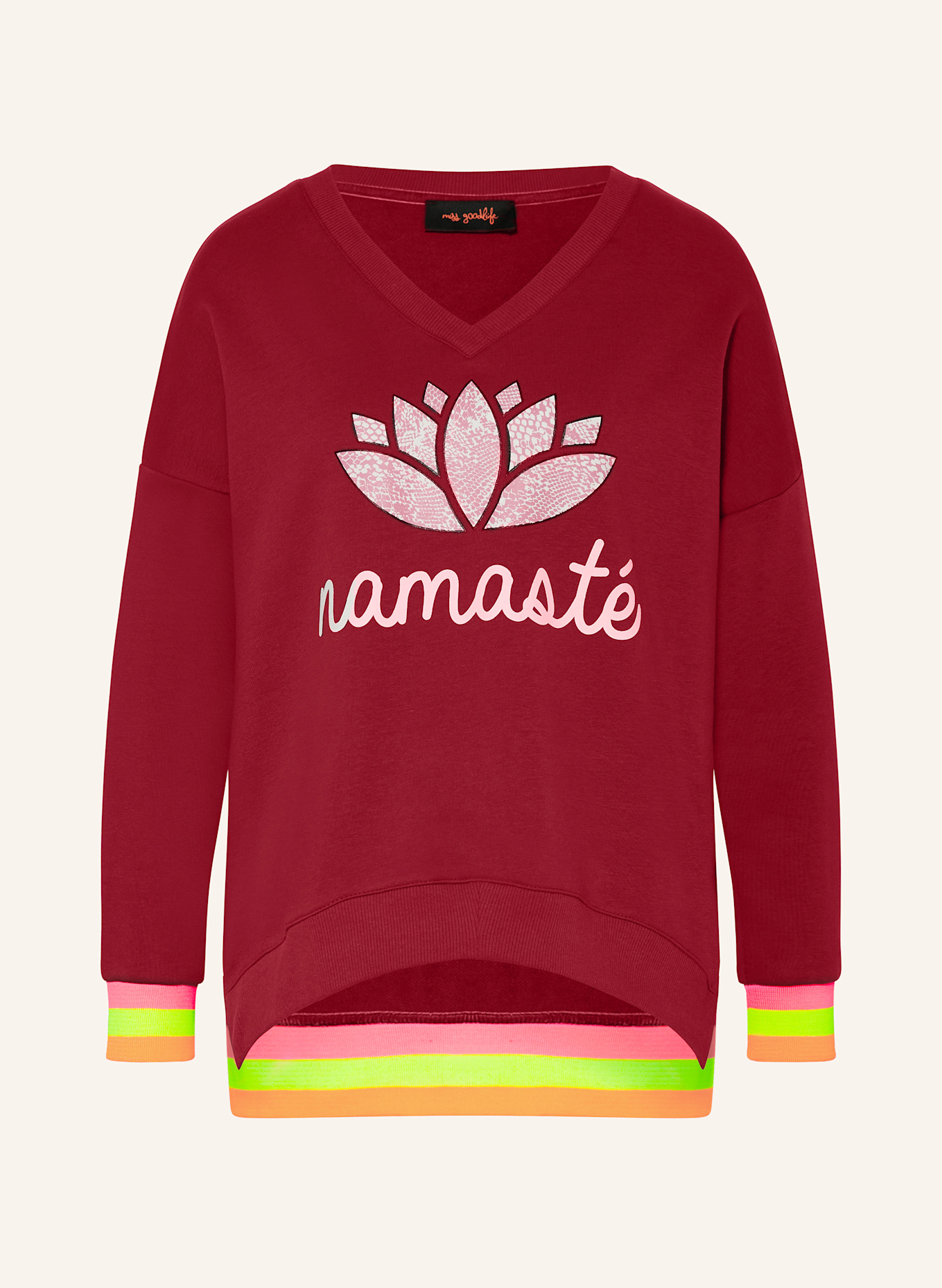 miss goodlife Sweatshirt: DUNKELROT