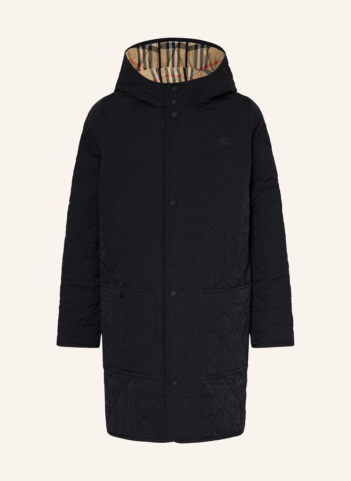 BURBERRY Płaszcz: CZARNY