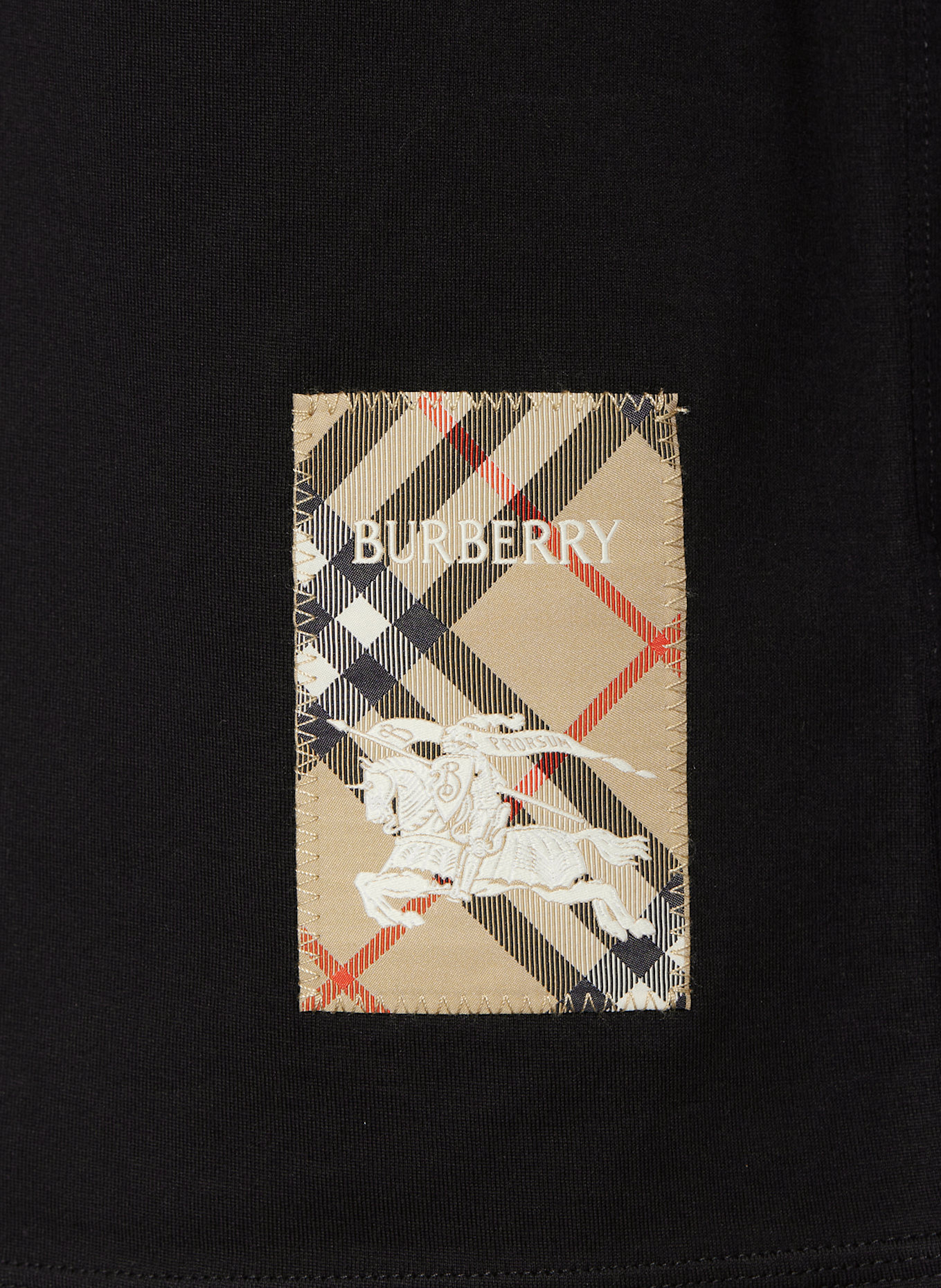 BURBERRY Koszulka z długim rękawem: CZARNY