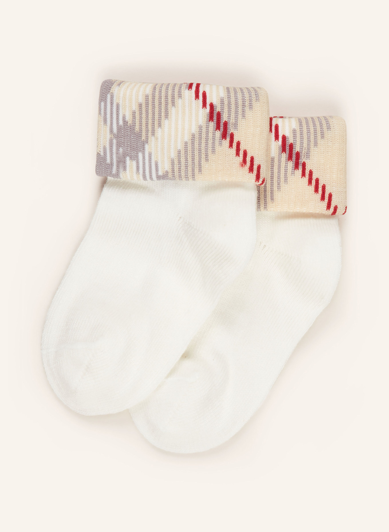 BURBERRY 2er-Pack Socken: A1464 WHITE
