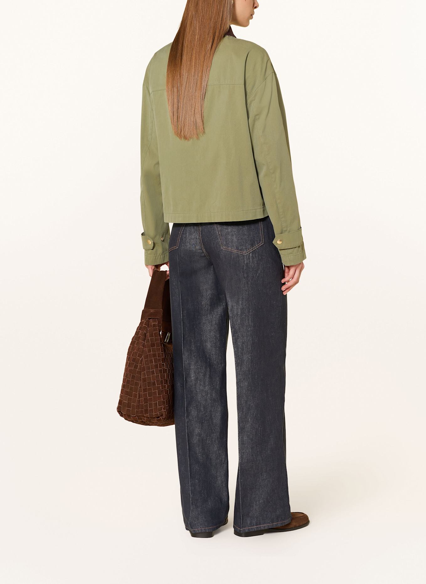 Marc O'Polo Wide Leg Jeans: 008 Rinsed cotton linen wash