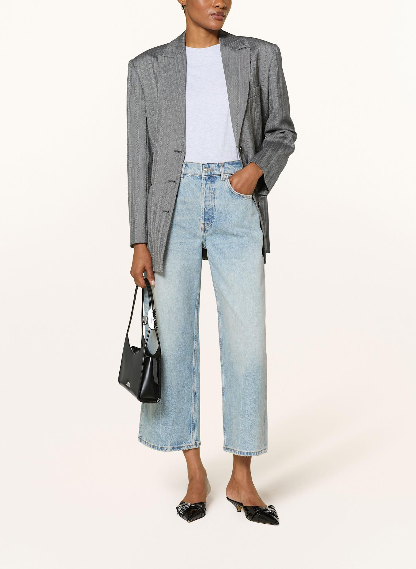 ANINE BING Wide Leg Jeans HEATH: WASHED BLUE BLIZZARD BLUE