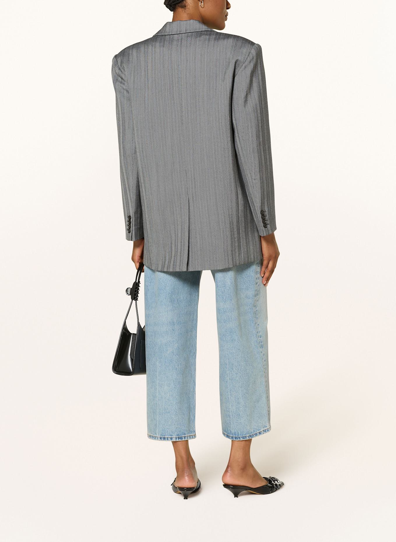 ANINE BING Wide Leg Jeans HEATH: WASHED BLUE BLIZZARD BLUE