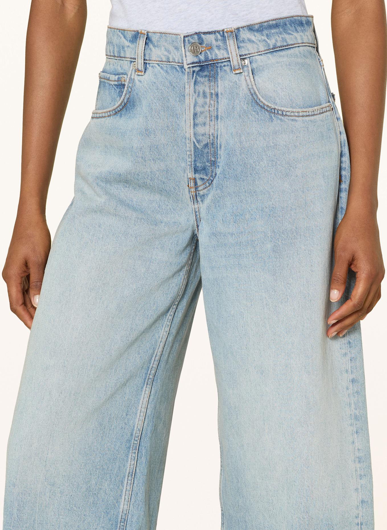 ANINE BING Wide Leg Jeans HEATH: WASHED BLUE BLIZZARD BLUE
