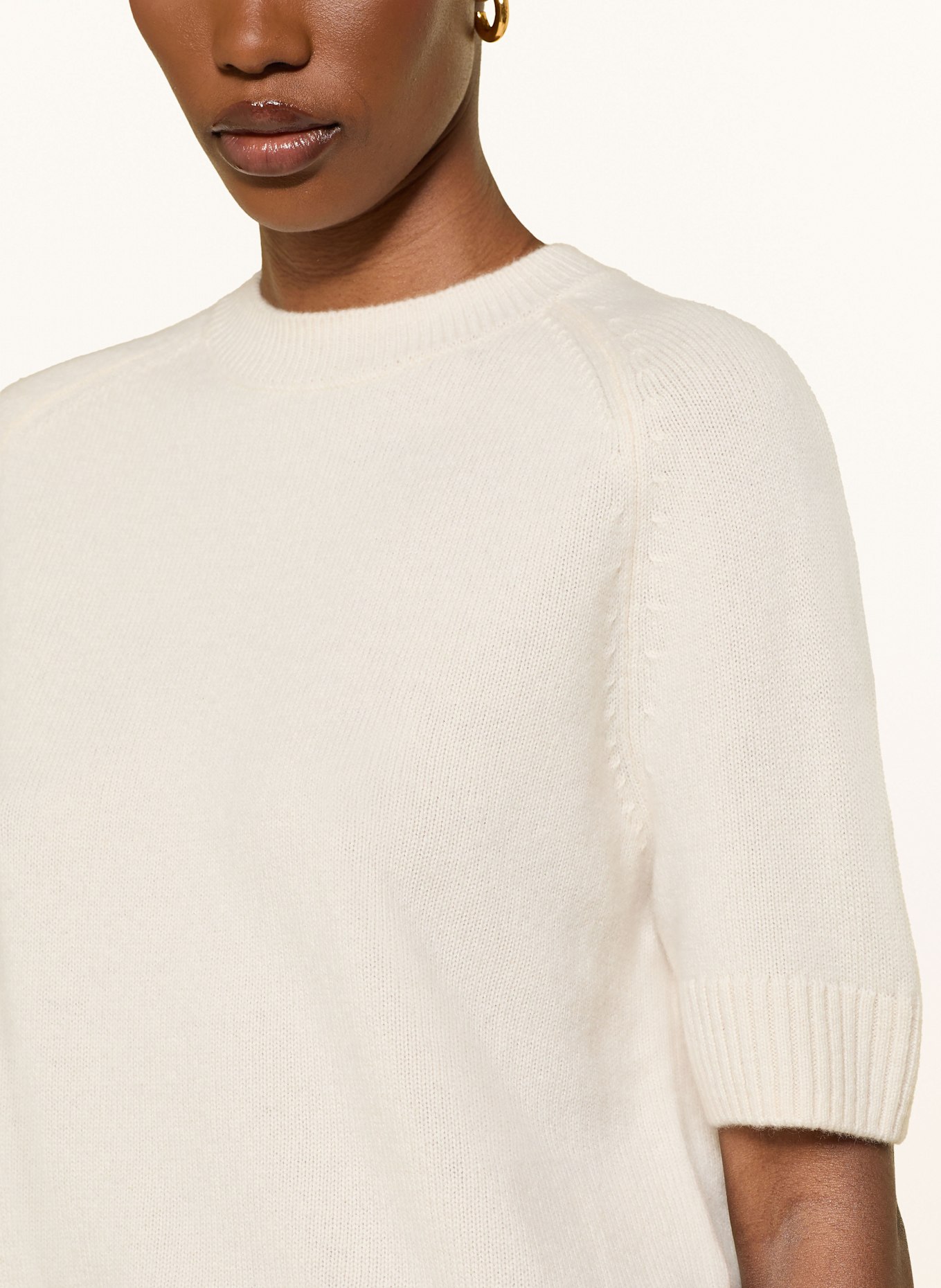 ANINE BING Strickshirt aus Cashmere: ECRU