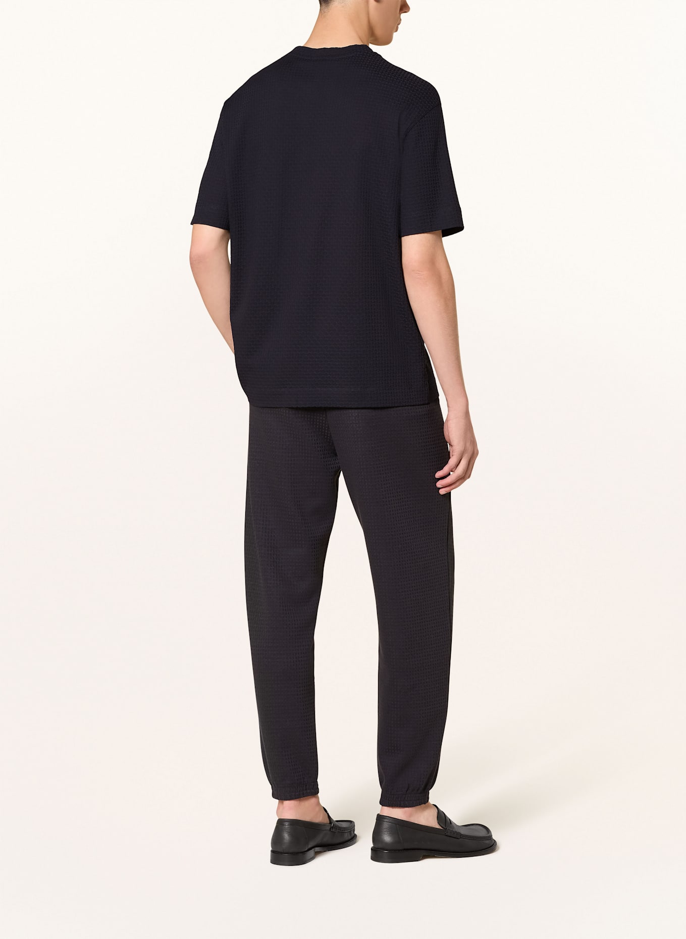 EMPORIO armani silver T-shirt: DARK BLUE