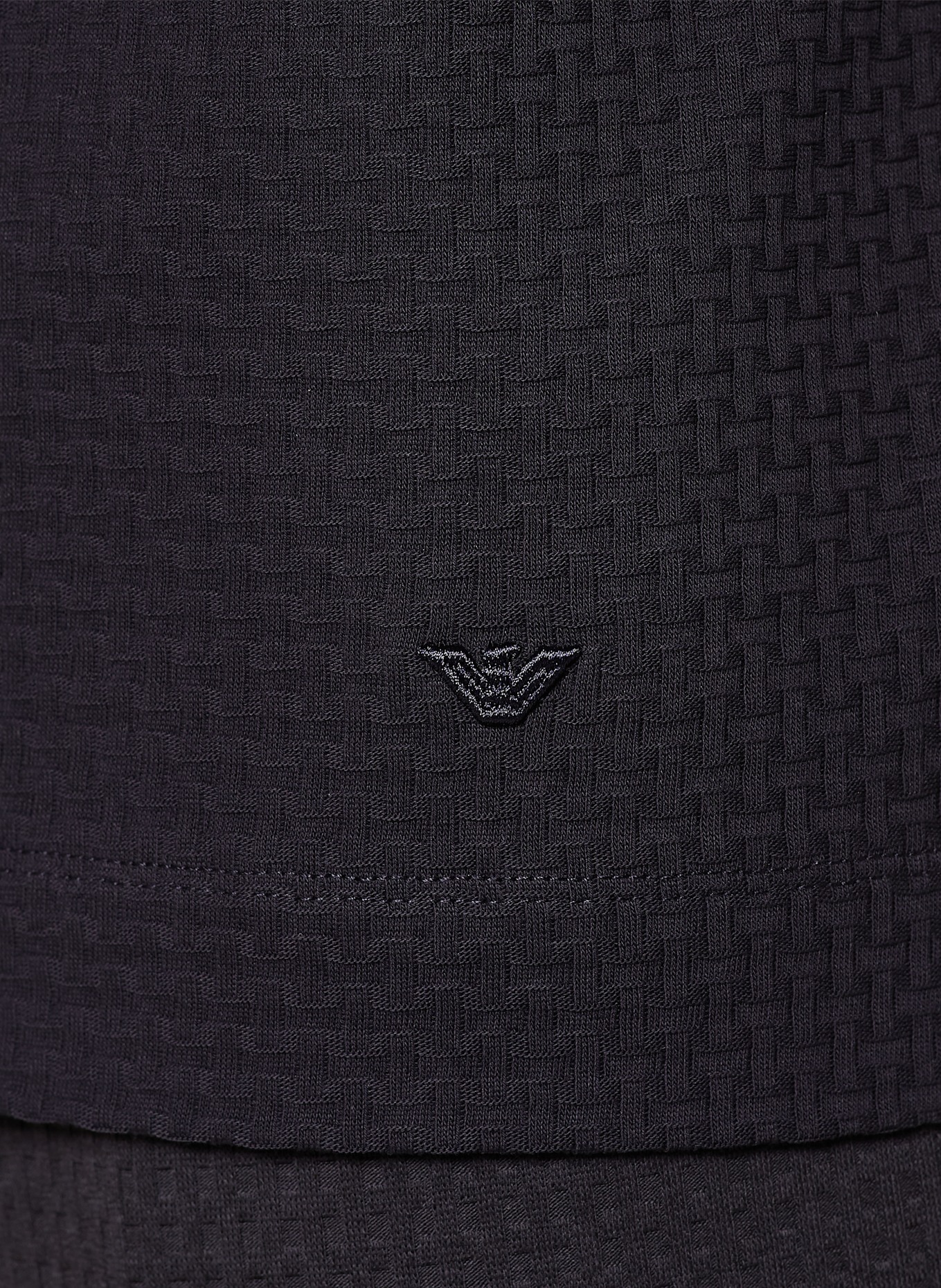 EMPORIO armani silver T-shirt: DARK BLUE