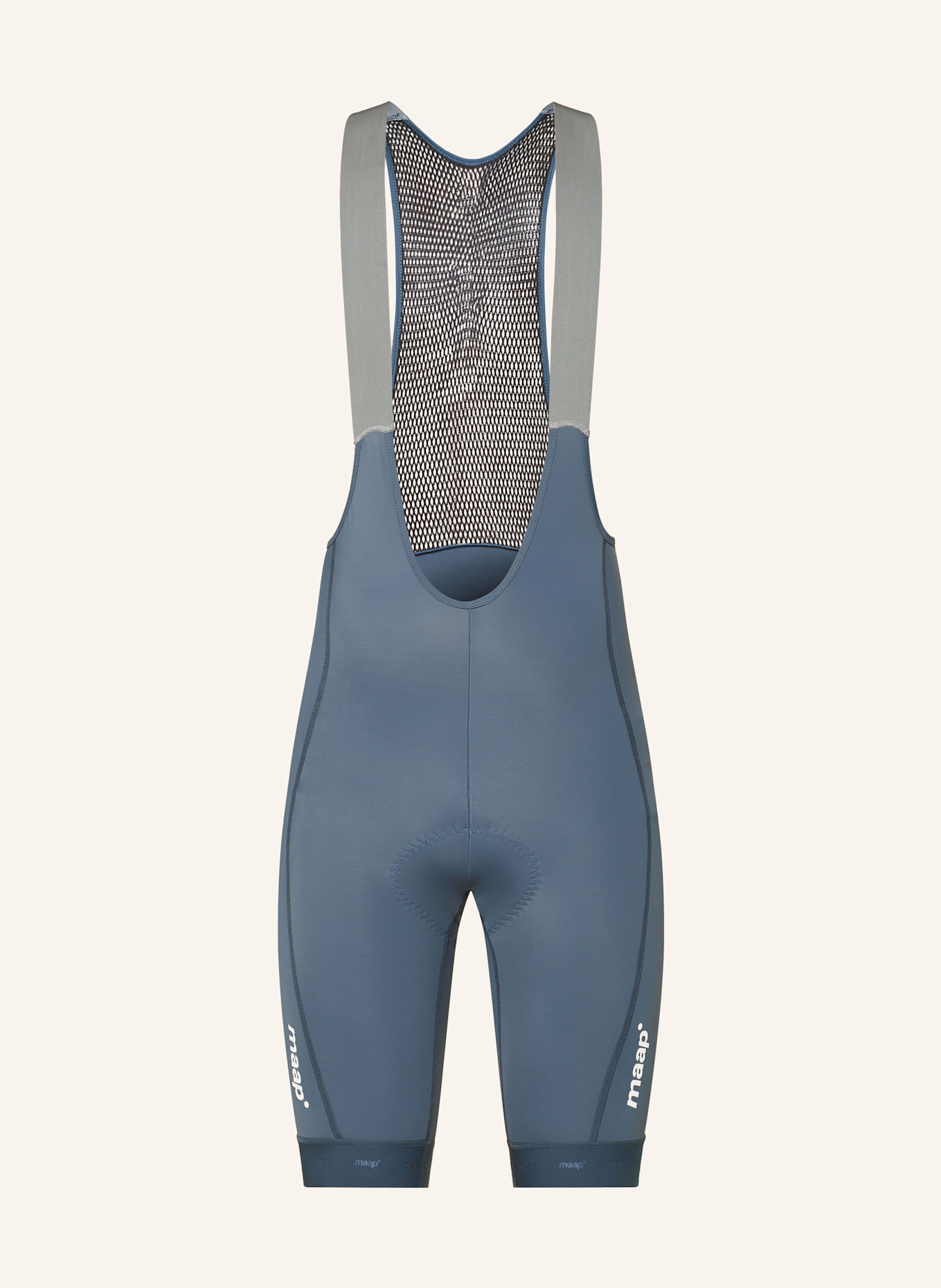 MAAP Radhose TRAINING BIB 3.0 mit Trägern und gepolstertem Einsatz: BLAUGRAU