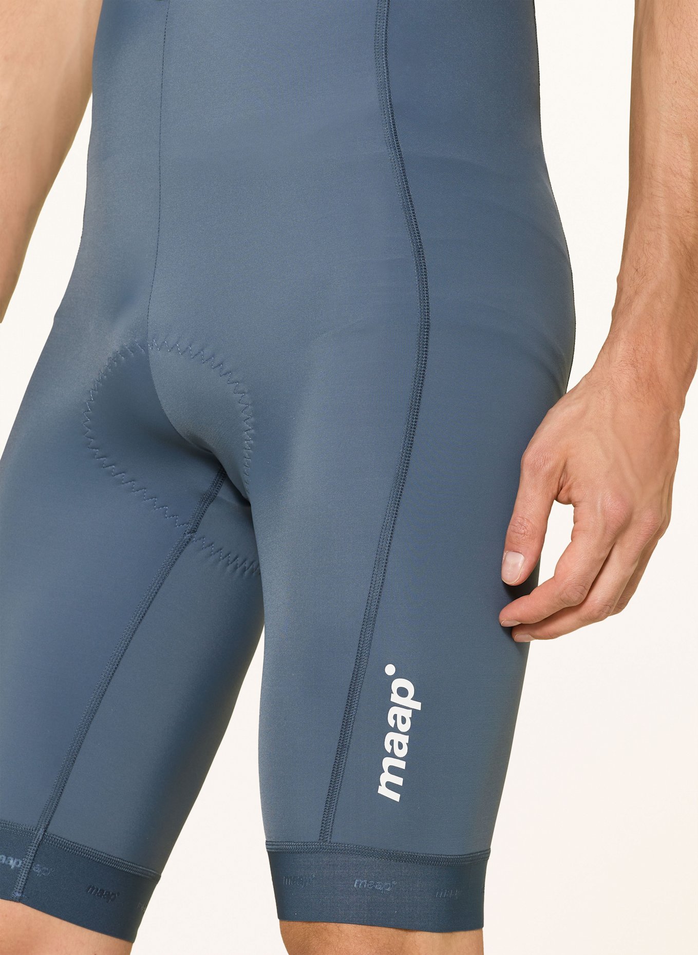 MAAP Radhose TRAINING BIB 3.0 mit Trägern und gepolstertem Einsatz: BLAUGRAU