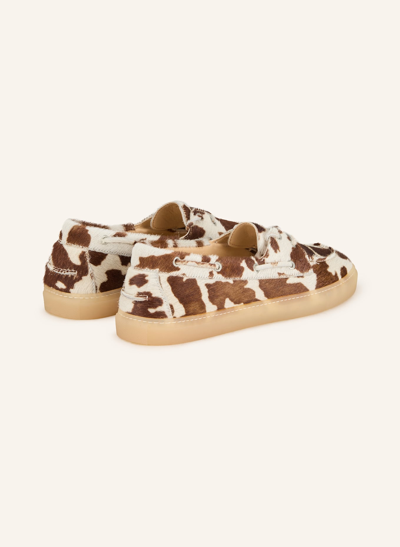 COPENHAGEN Boat shoes CPH160: BROWN/ CREAM