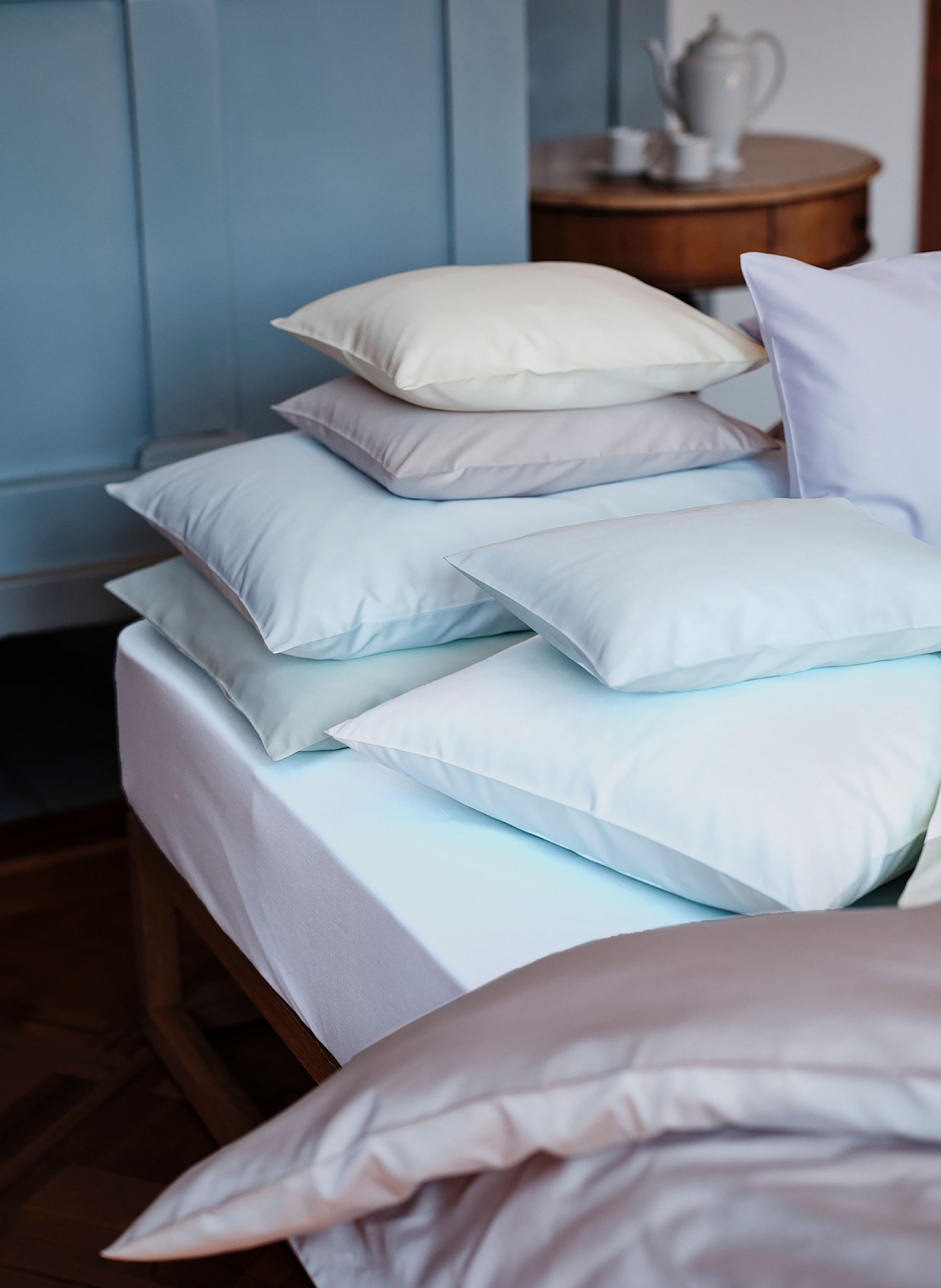 Christian Fischbacher Bettwäsche SATIN UNI: WEISS