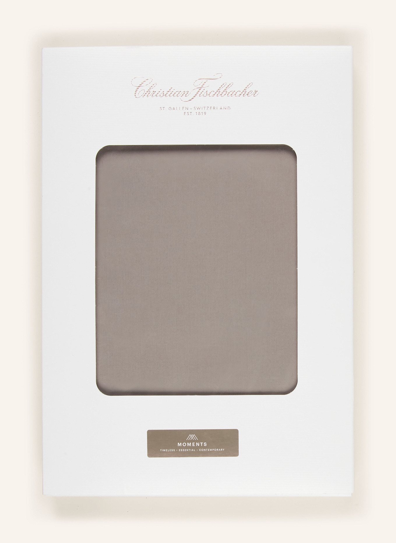 Christian Fischbacher Bettwäsche SATIN UNI: GRAU