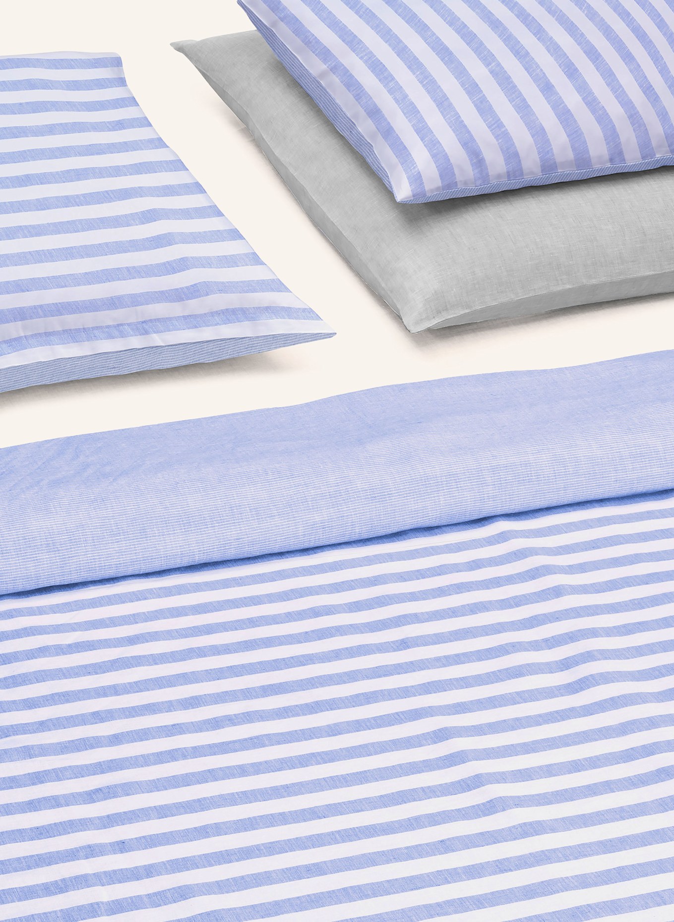 Christian Fischbacher Bettwäsche SUMMERTIME: HELLBLAU / WEISS