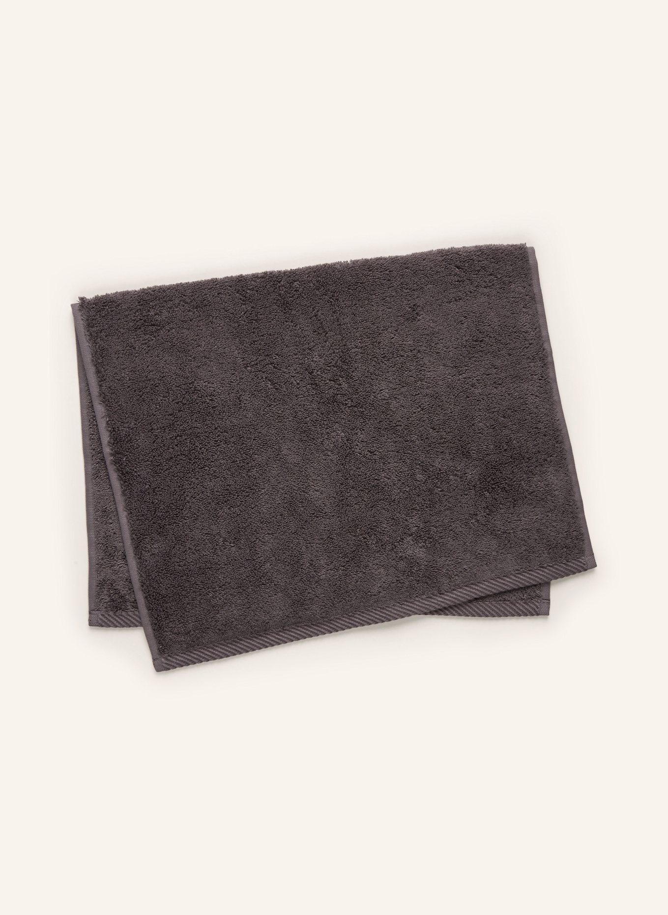 Christian Fischbacher Gästehandtuch PURE: DUNKELGRAU
