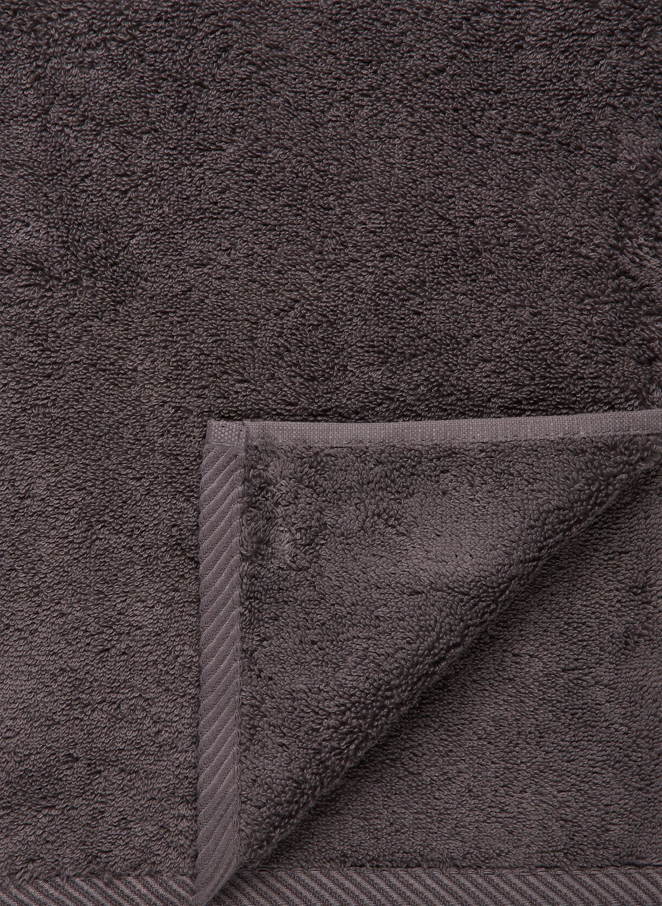 Christian Fischbacher Gästehandtuch PURE: DUNKELGRAU