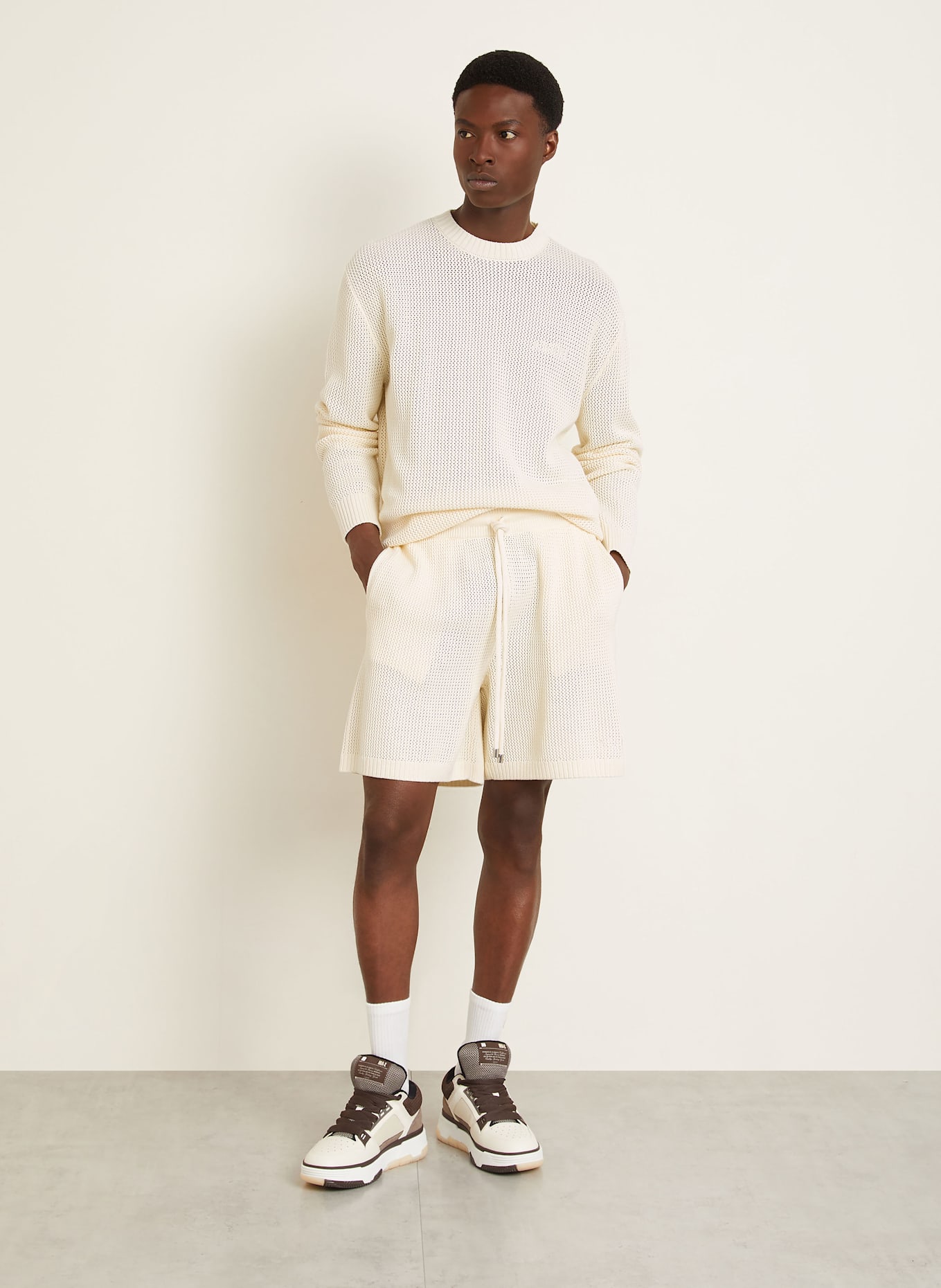 AMIRI Knit shorts: CREAM