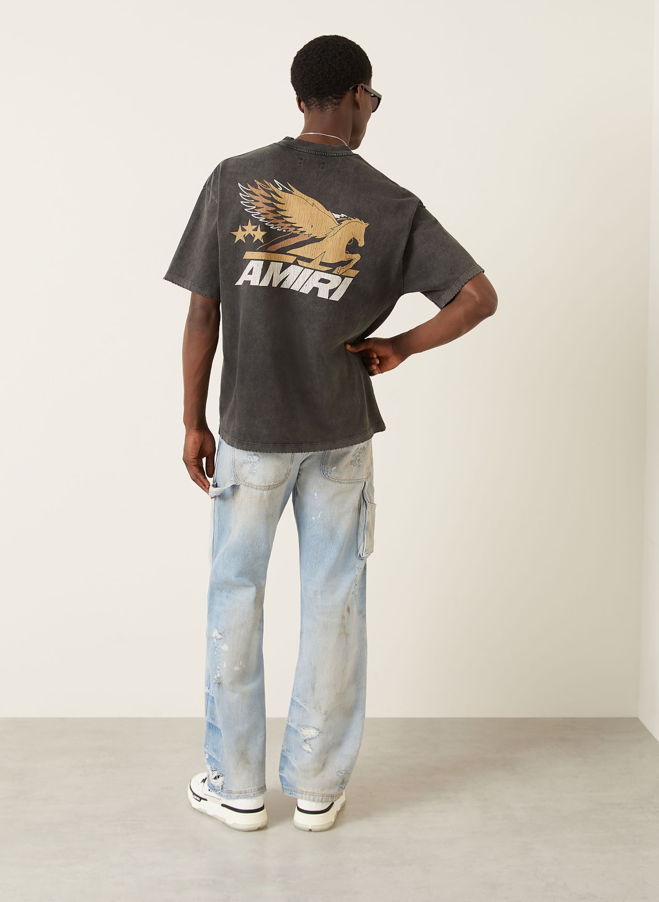 AMIRI Destroyed jeans regular fit: PERFECT ANTIQUE INDIGO