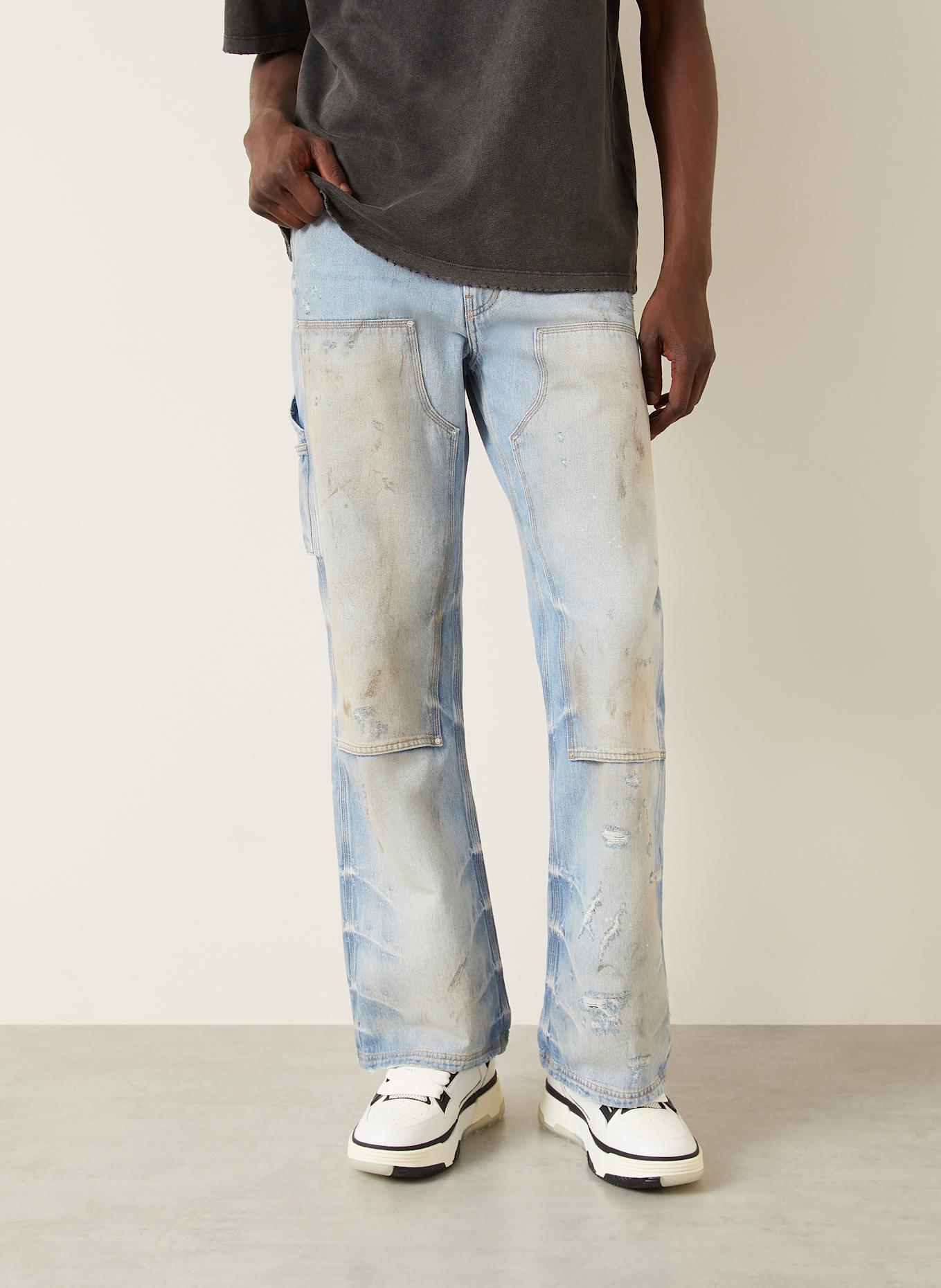 AMIRI Destroyed jeans regular fit: PERFECT ANTIQUE INDIGO