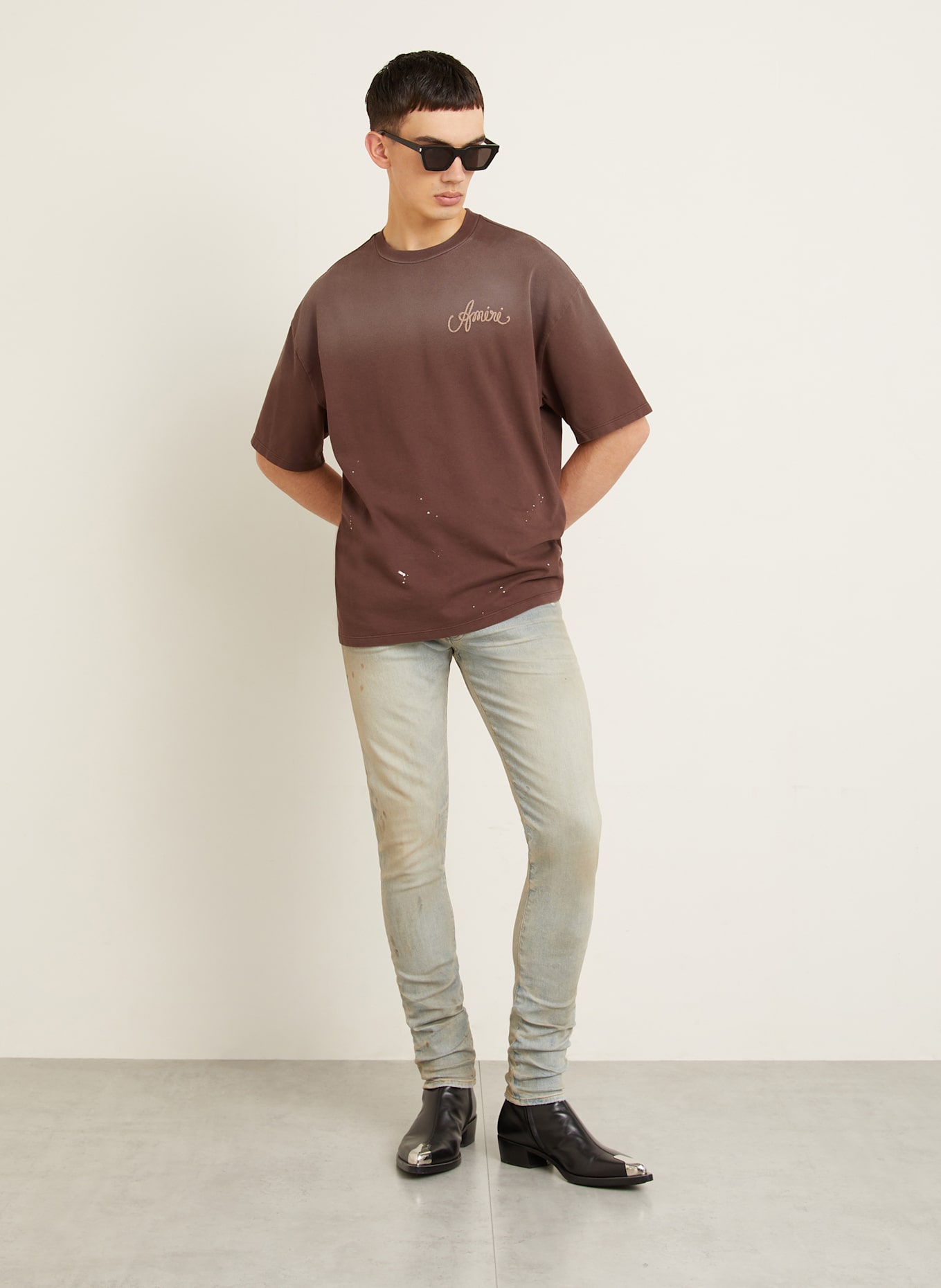AMIRI T-shirt: BROWN