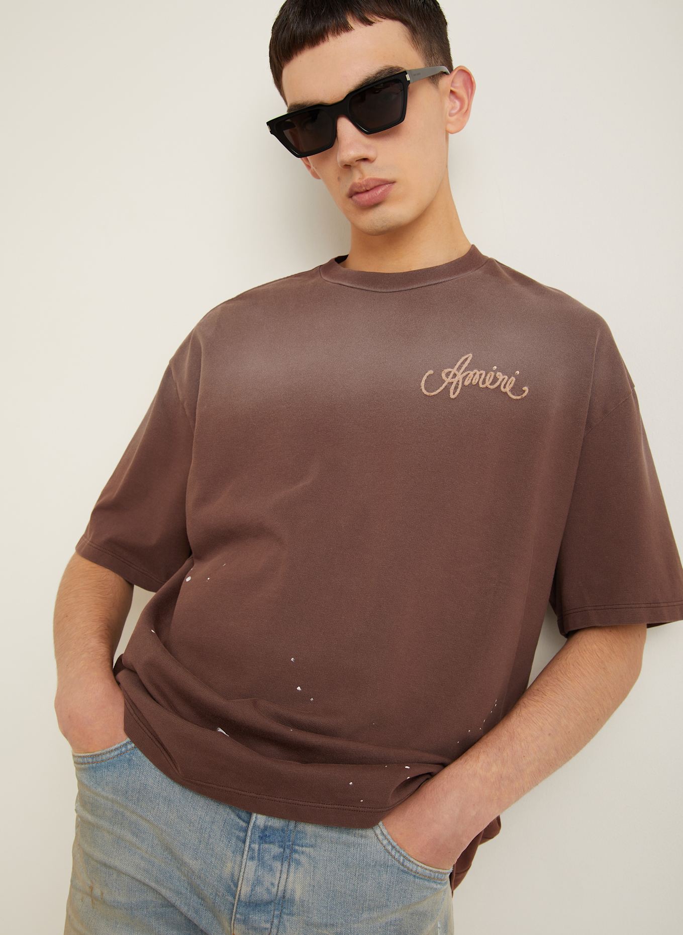 AMIRI T-shirt: BROWN