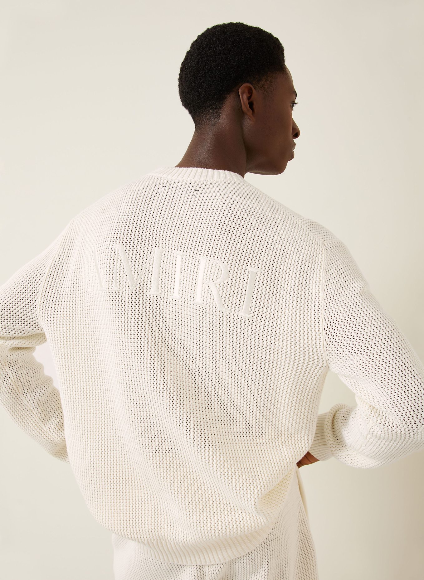 AMIRI Sweater: CREAM