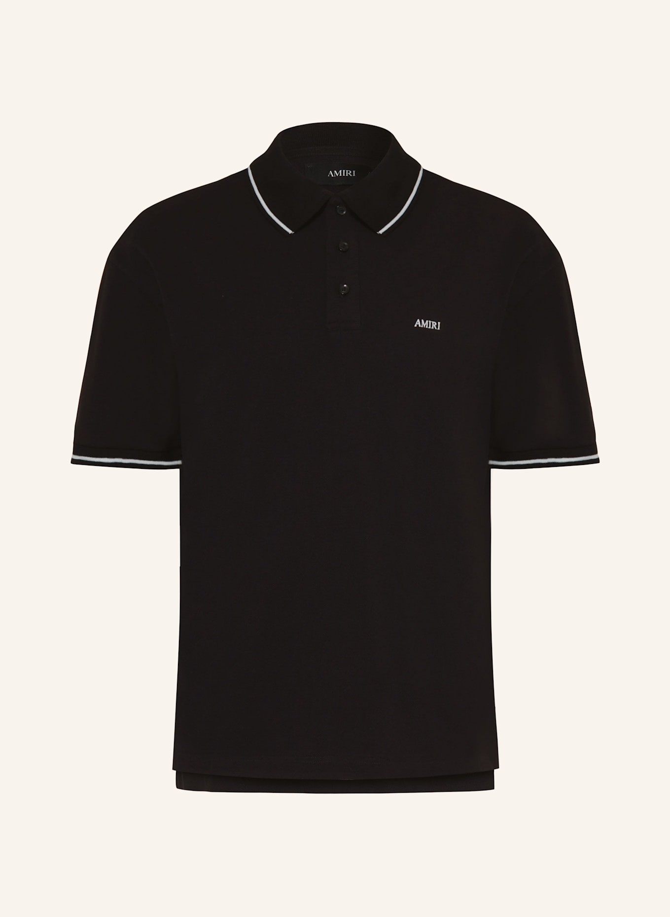 AMIRI Piqué polo shirt: BLACK